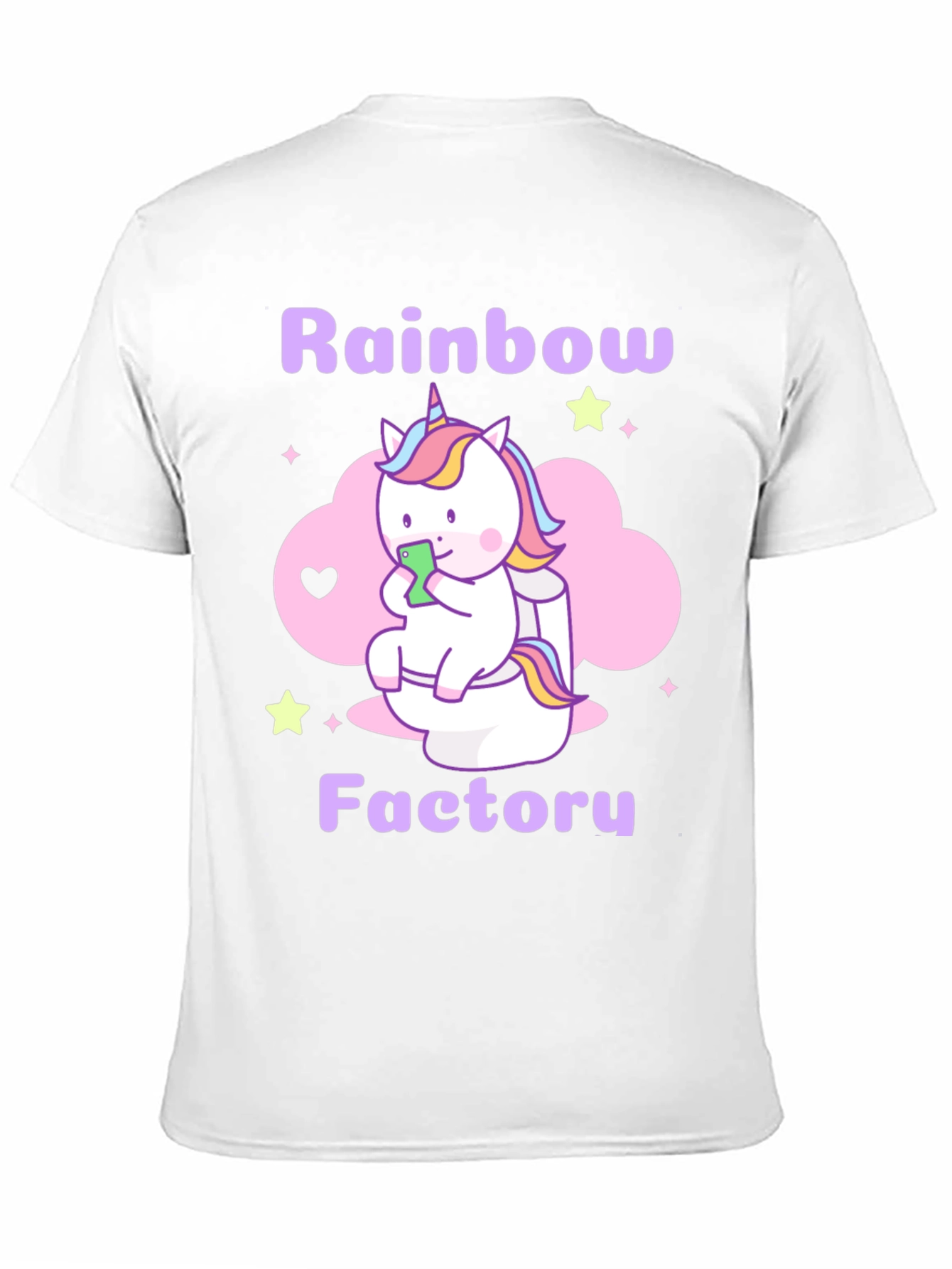Black Rainbow Factory Unicorn T-Shirt view 11