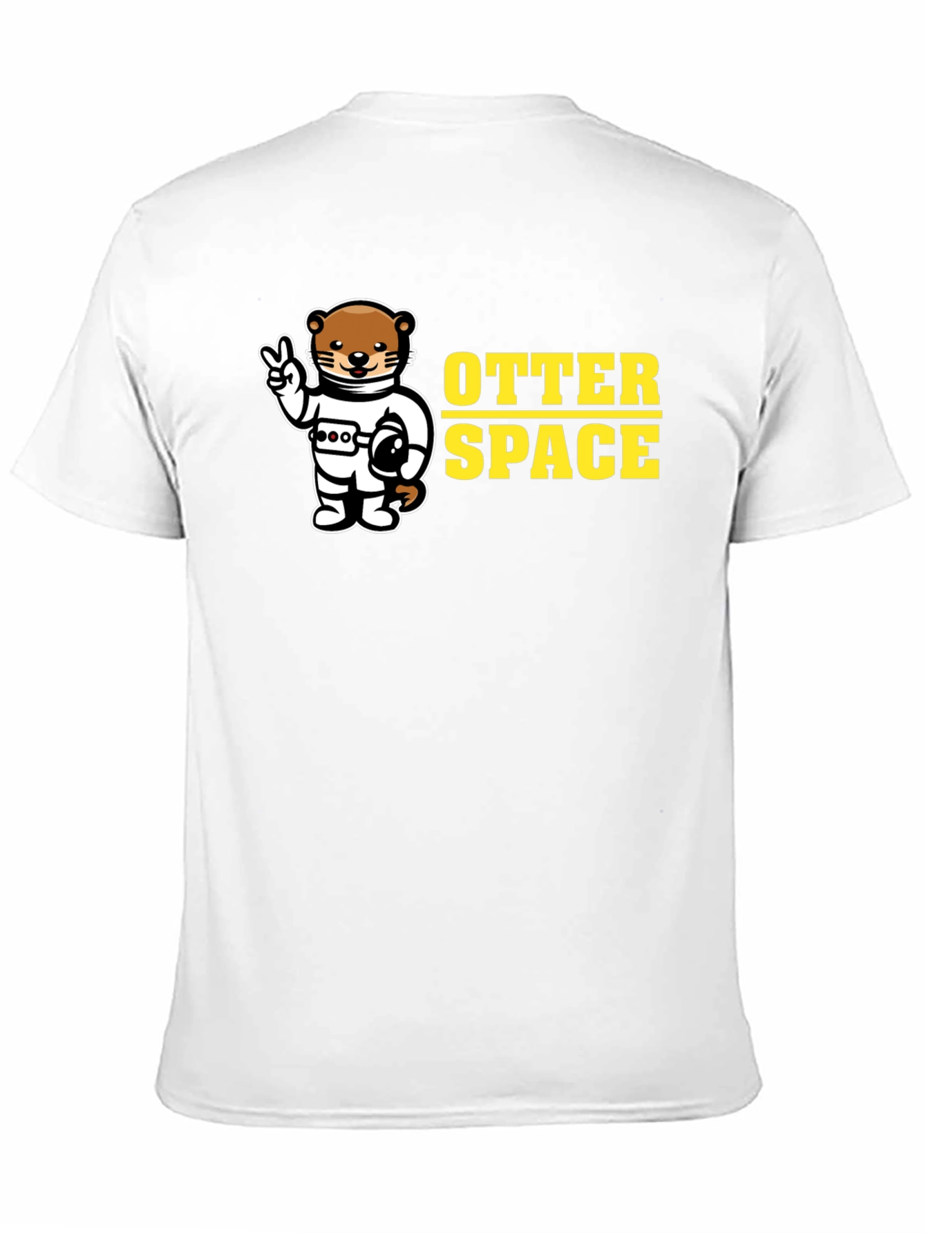 Black Otter Space Graphic T-Shirt - Black view 11