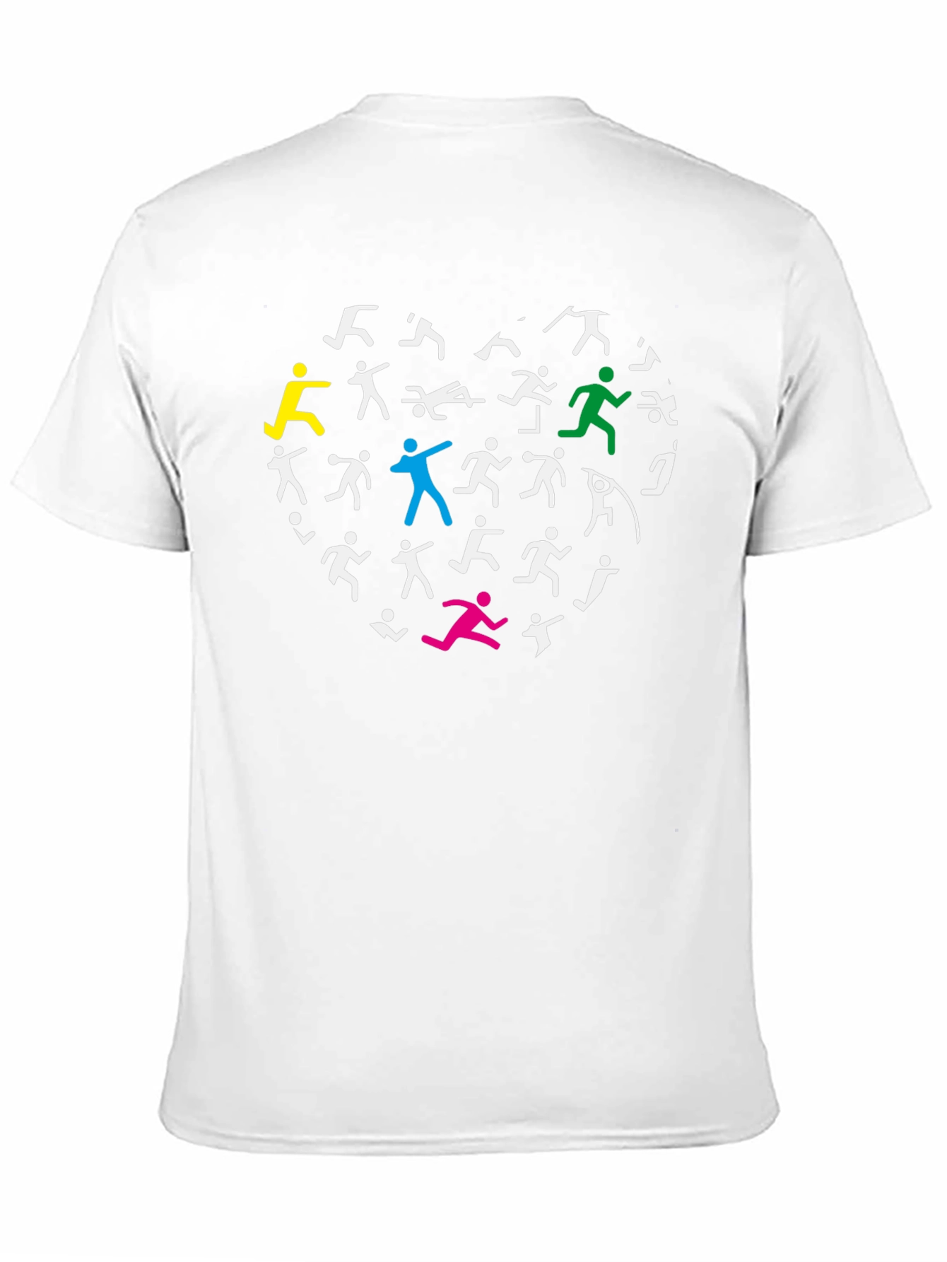 Black Athletic Heart Graphic T-Shirt - Black view 11