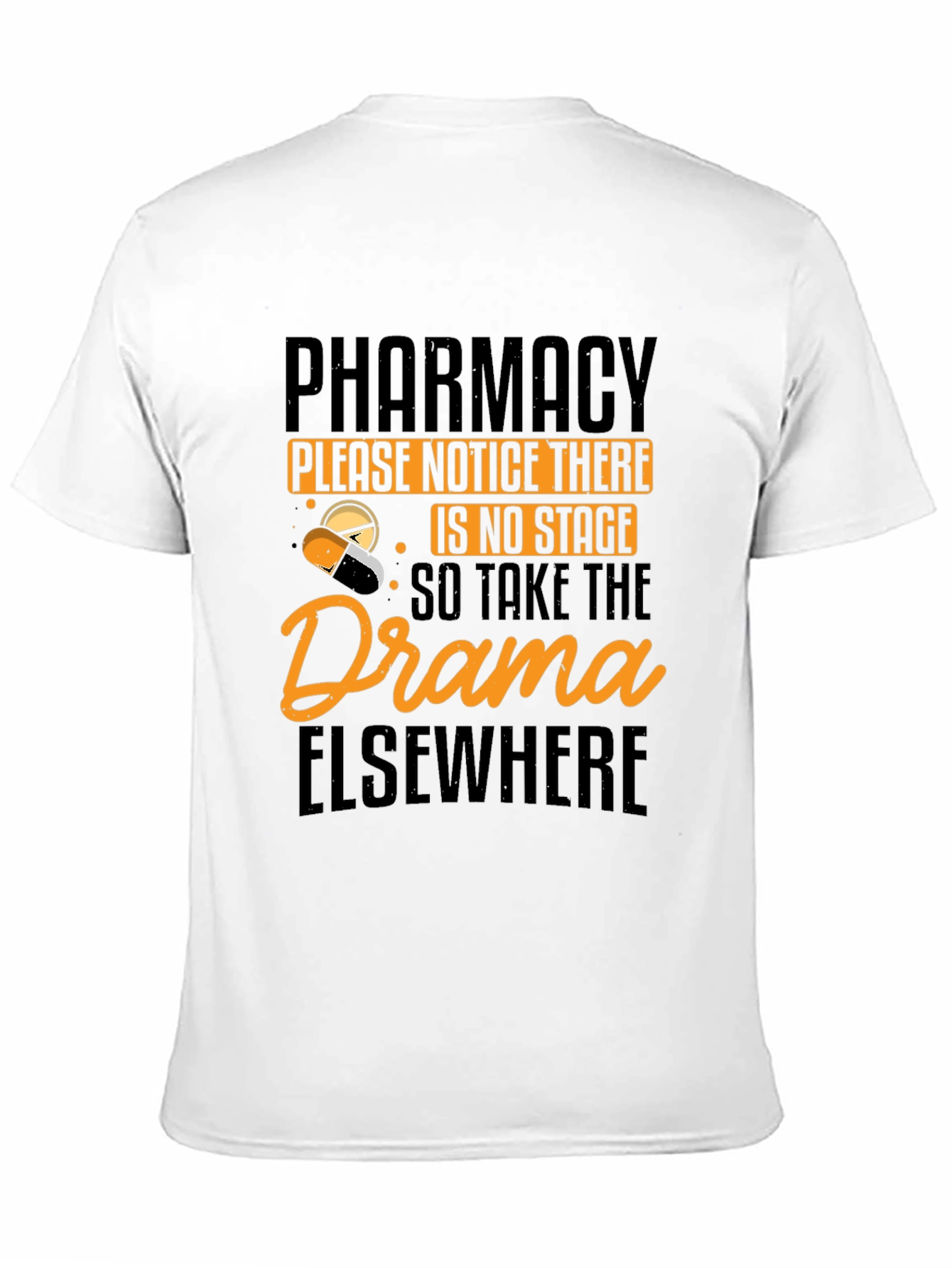 Black Pharmacy No Drama T-Shirt view 11