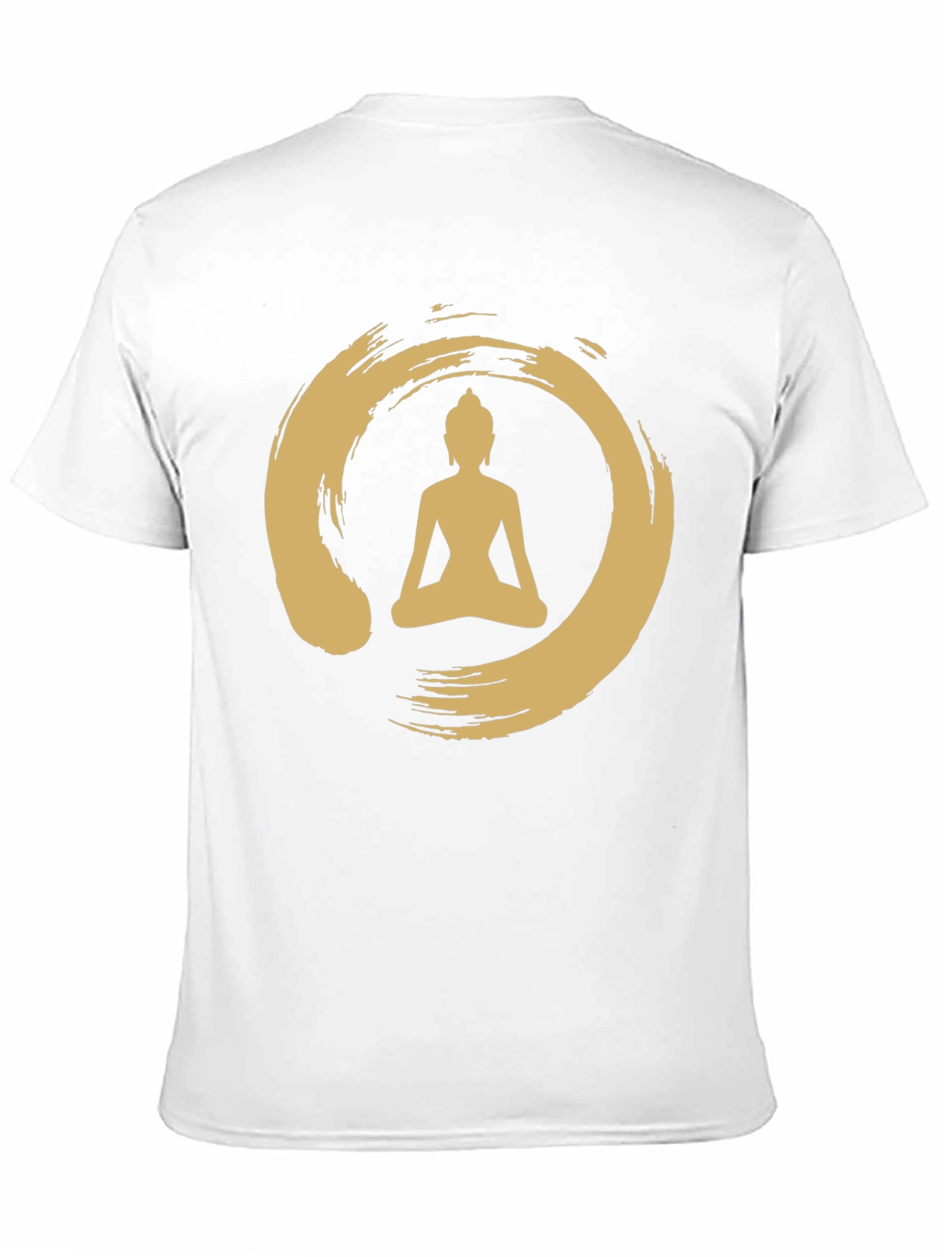 Black Enso Zen Circle Buddha T-Shirt - Black view 11