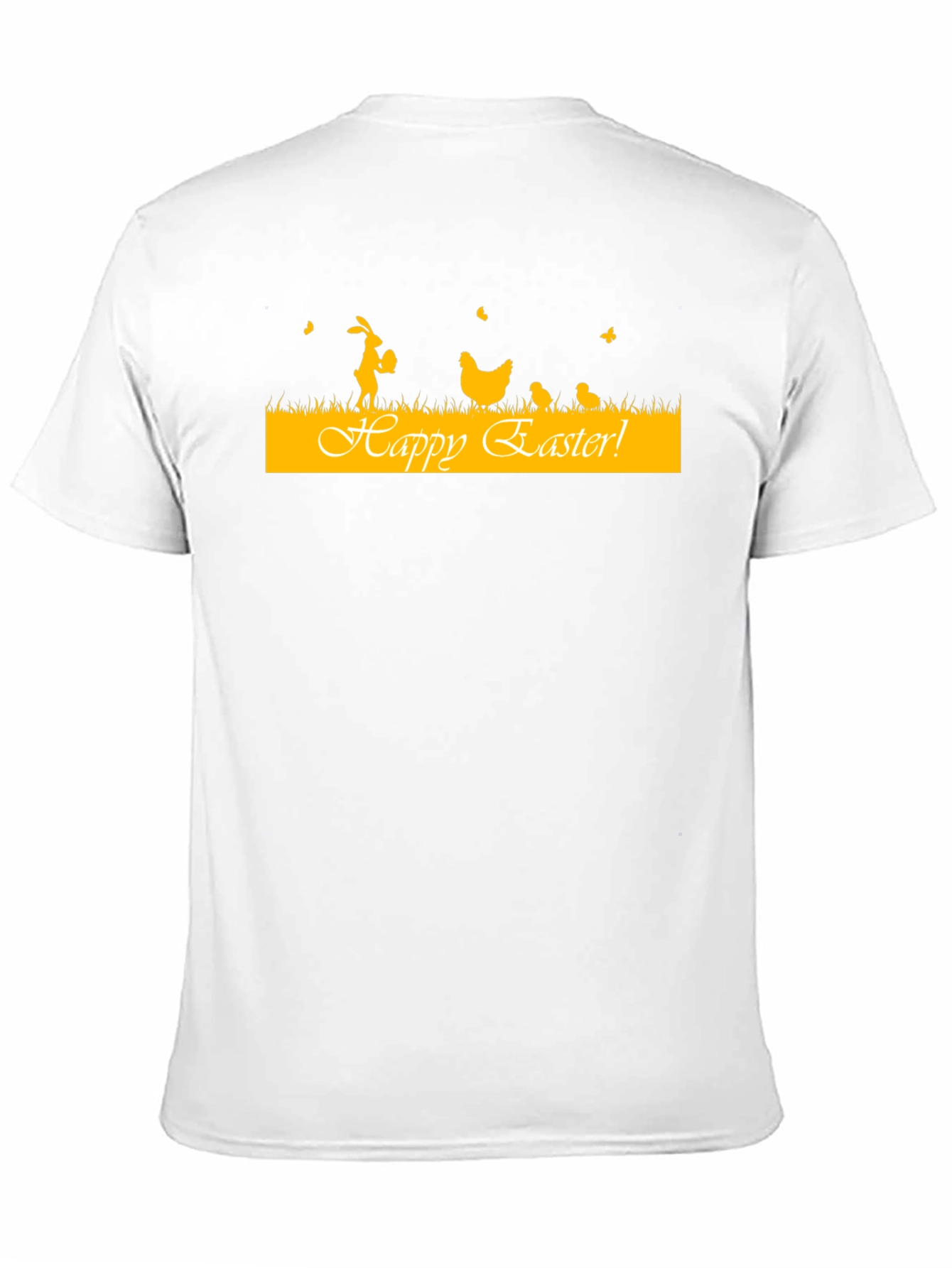 Camiseta Negra con Diseño de Pascua