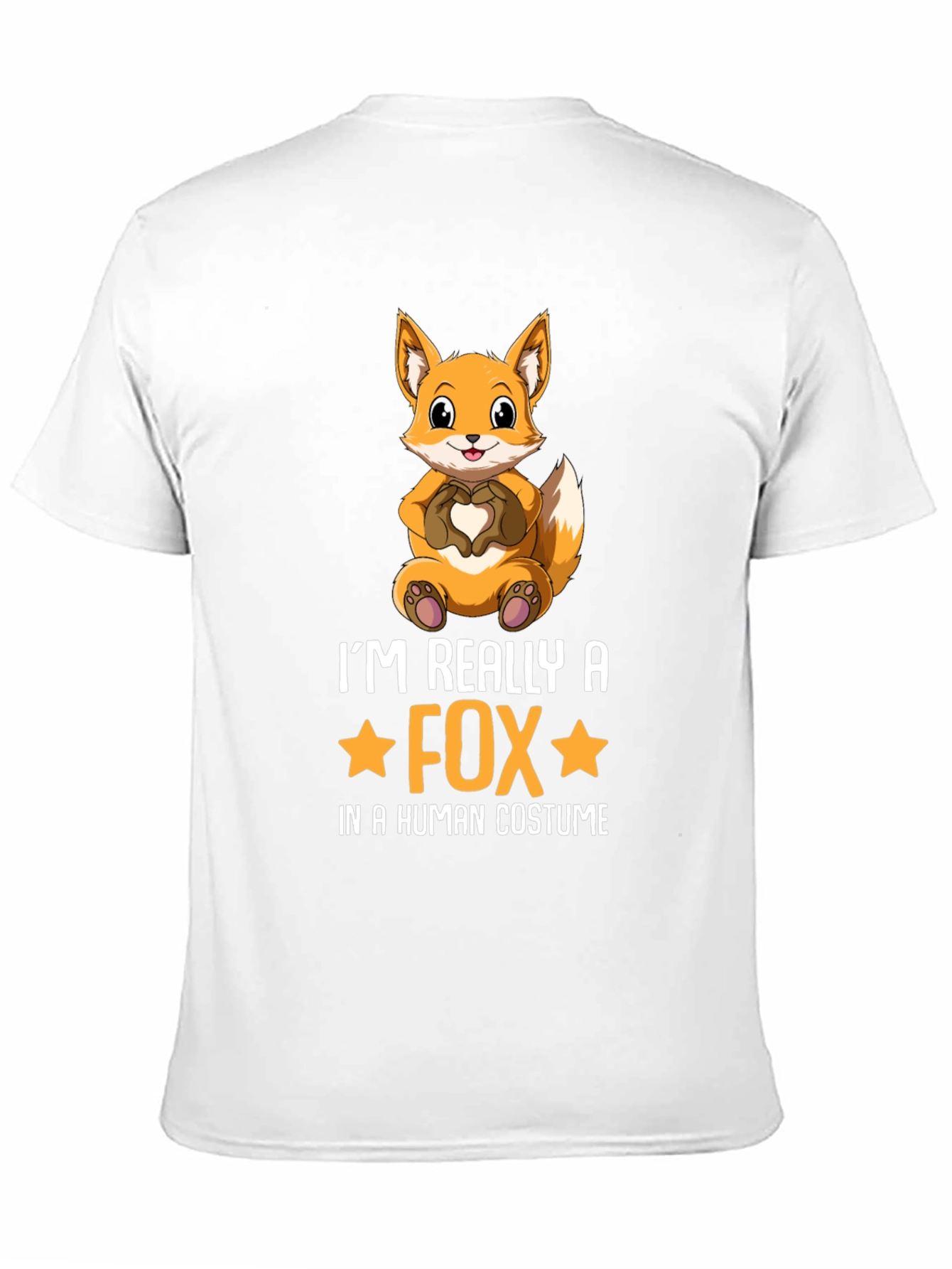 Black I'm Really a Fox T-Shirt view 11