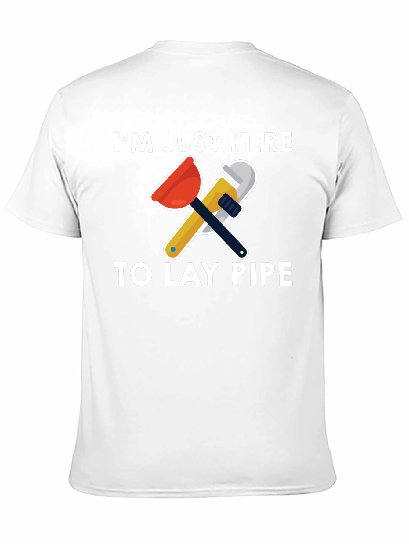 Black I'm Just Here To Lay Pipe T-Shirt view 11