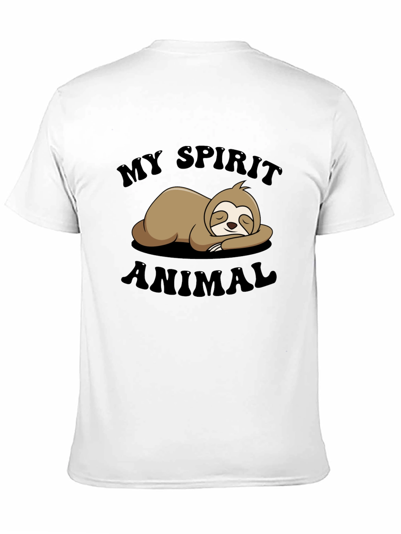 Black My Spirit Animal Sloth Graphic Tee view 11