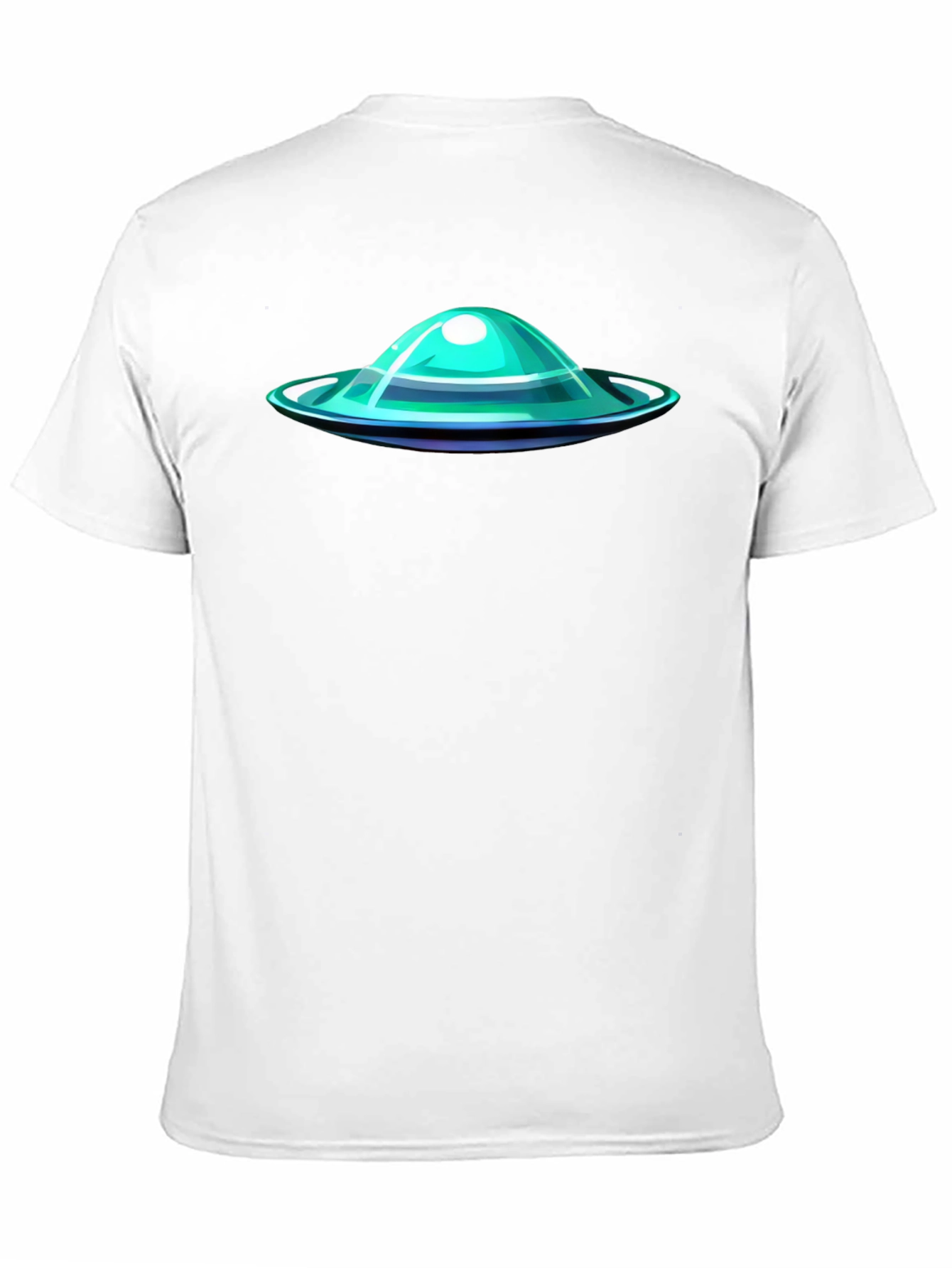 Black UFO Graphic Tee - Black Casual T-Shirt view 11