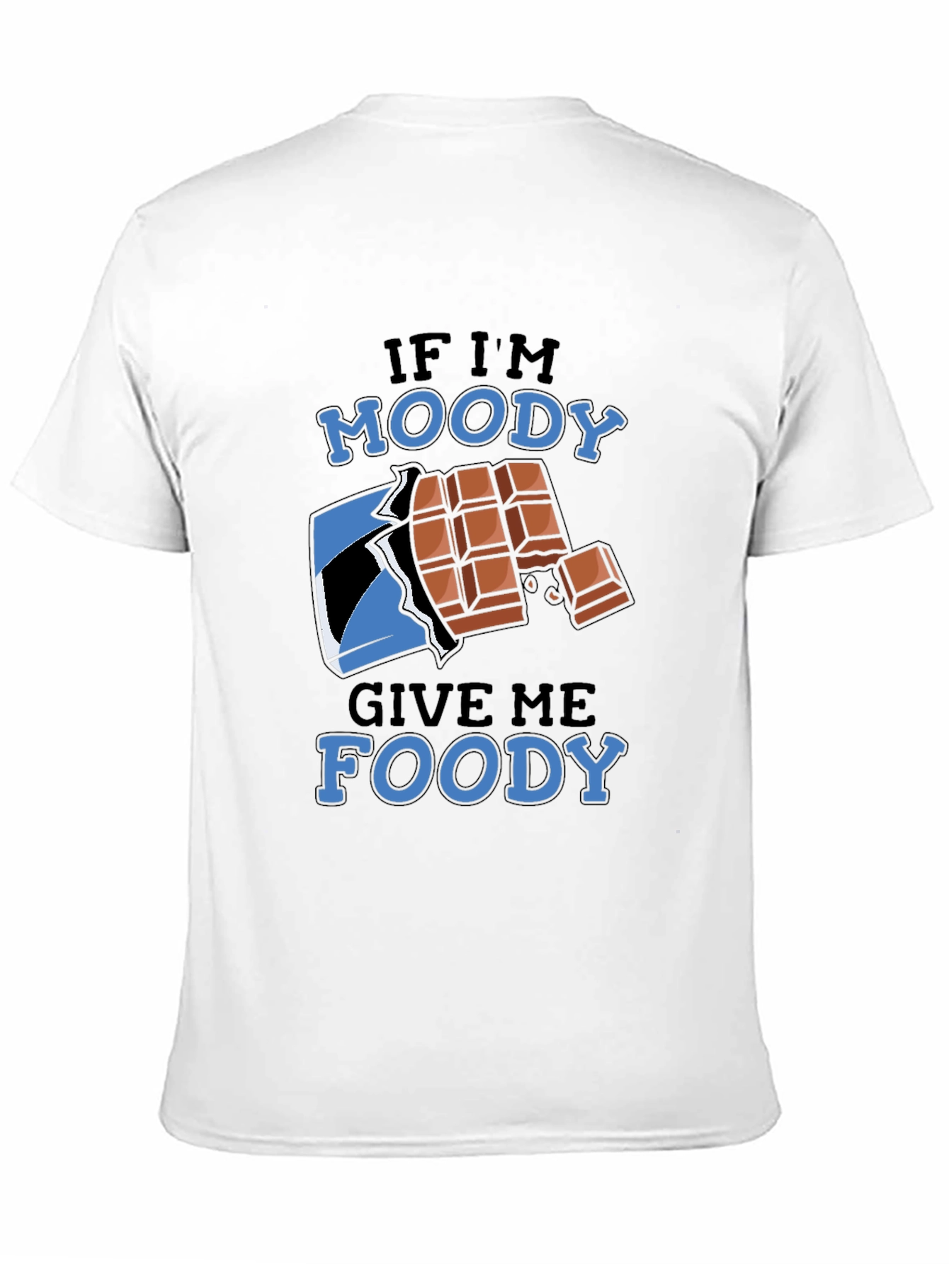 Black Moody Foody Chocolate Lover T-Shirt view 11