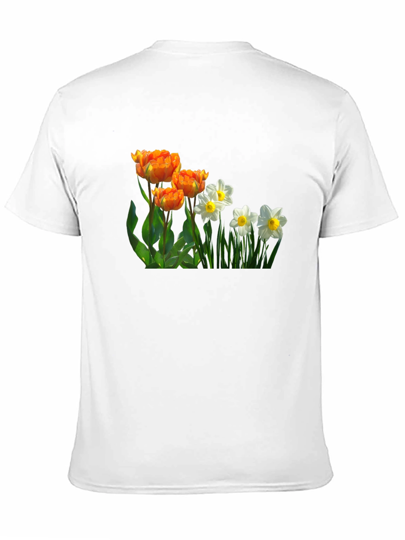 Black Floral Print Crew Neck T-Shirt view 11