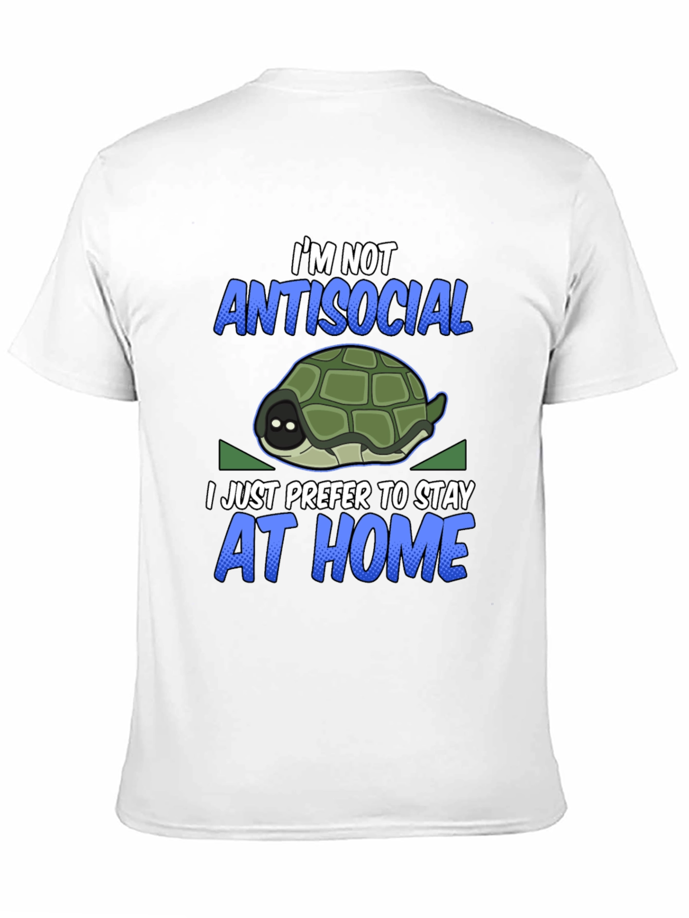 Black Introvert Turtle Graphic T-Shirt view 11