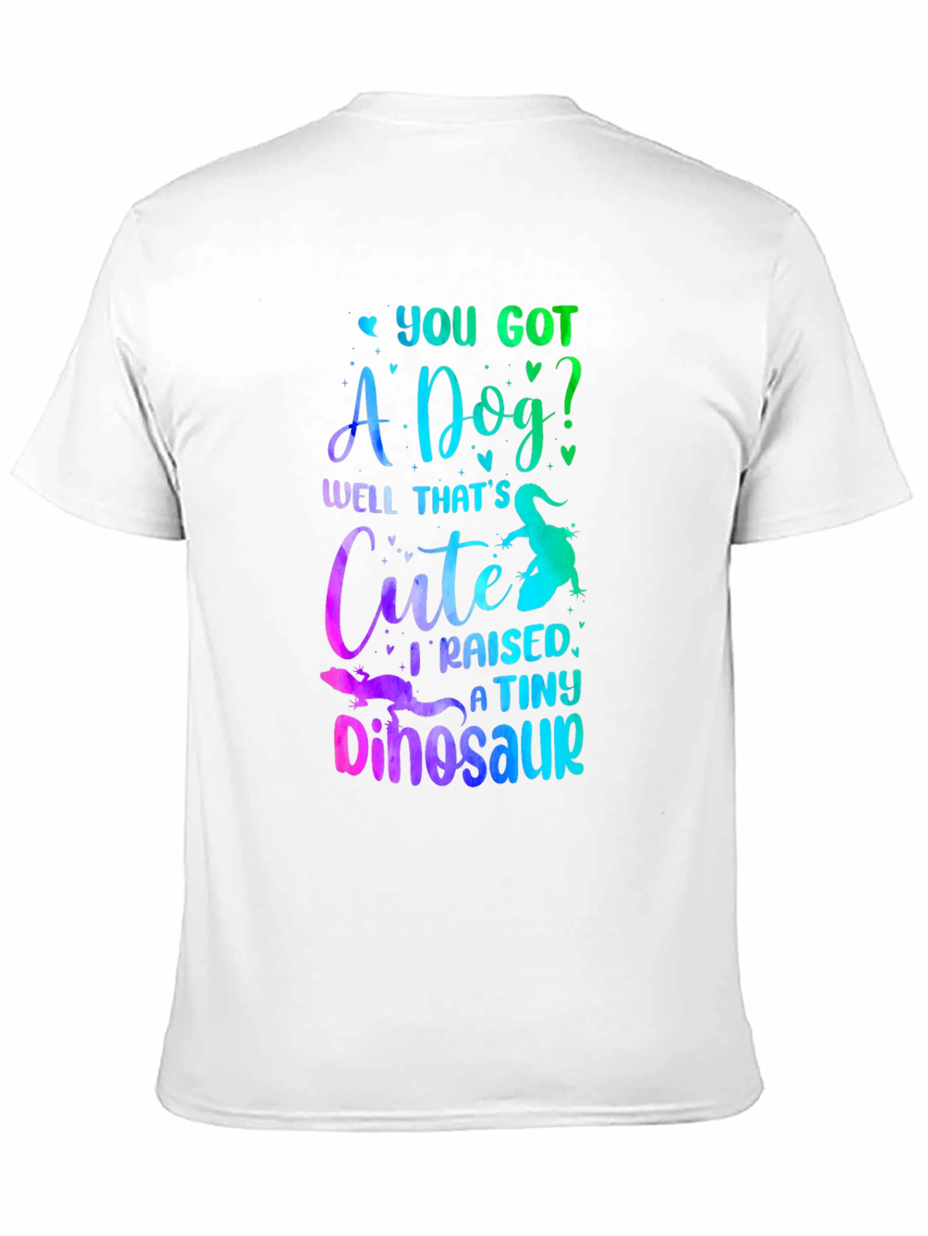 Black Funny Lizard Owner T-Shirt: I Raised a Tiny Dinosaur view 11
