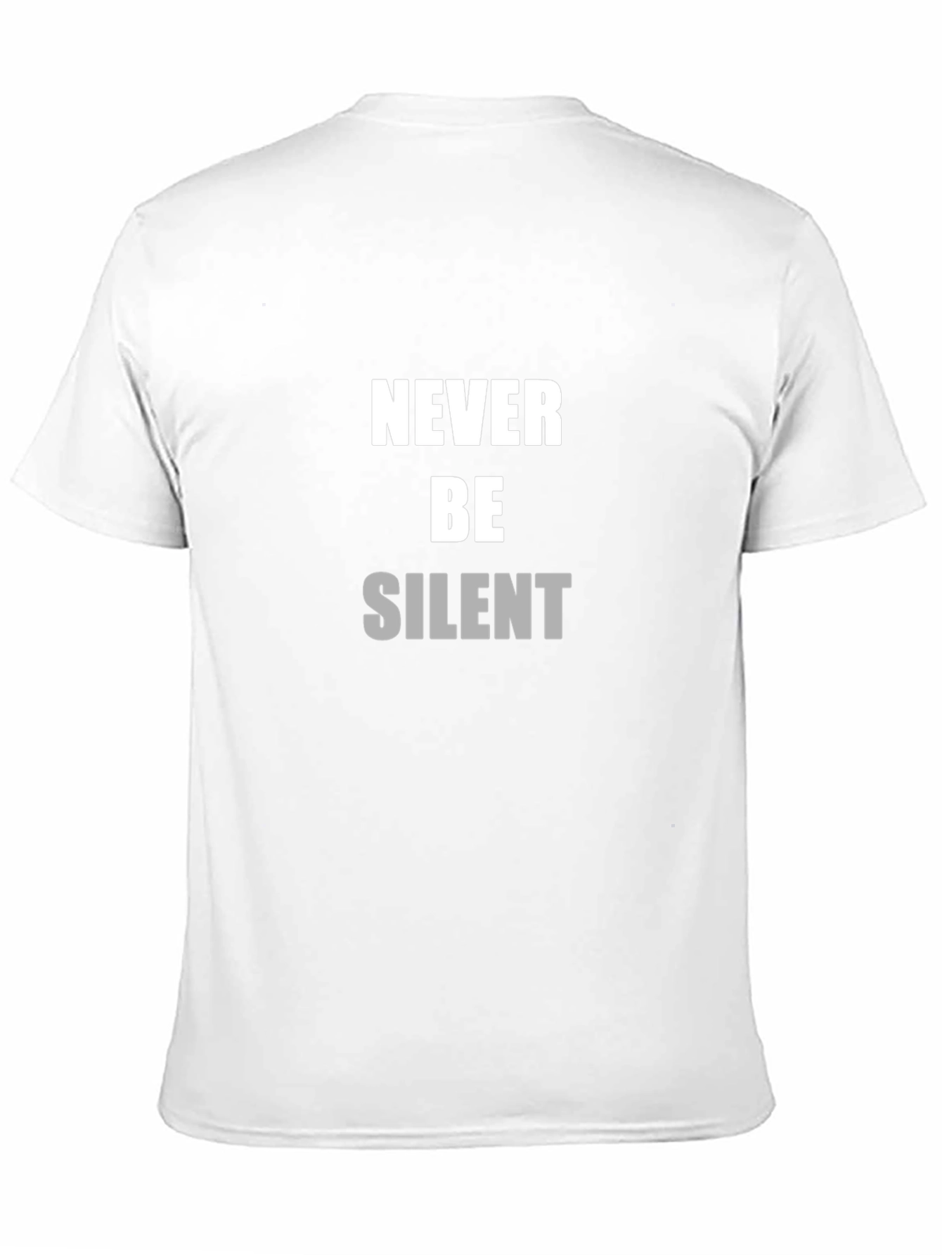 Black Never Be Silent Black T-Shirt view 11
