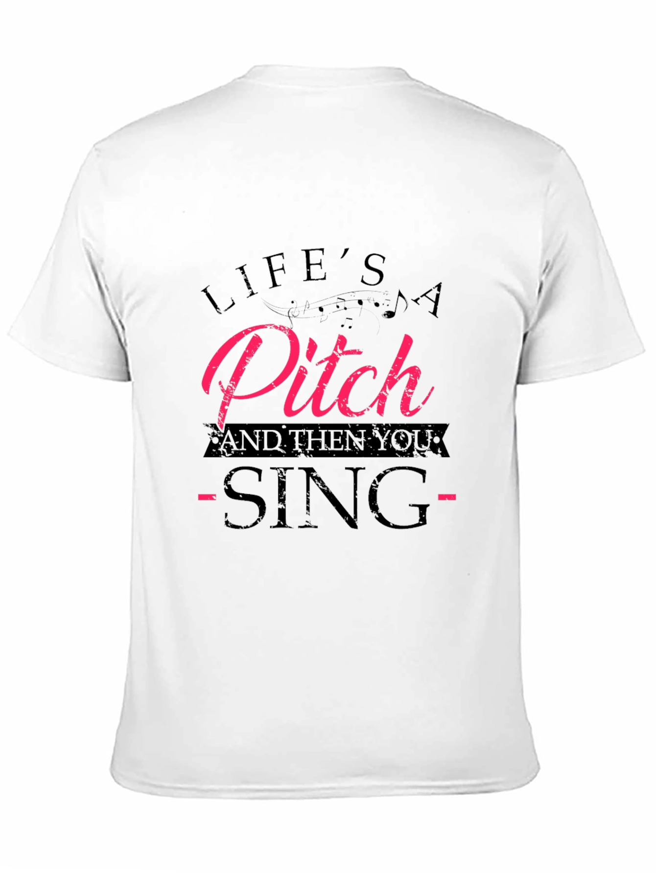 Black Life's a Pitch T-Shirt - Funny Music Tee view 11