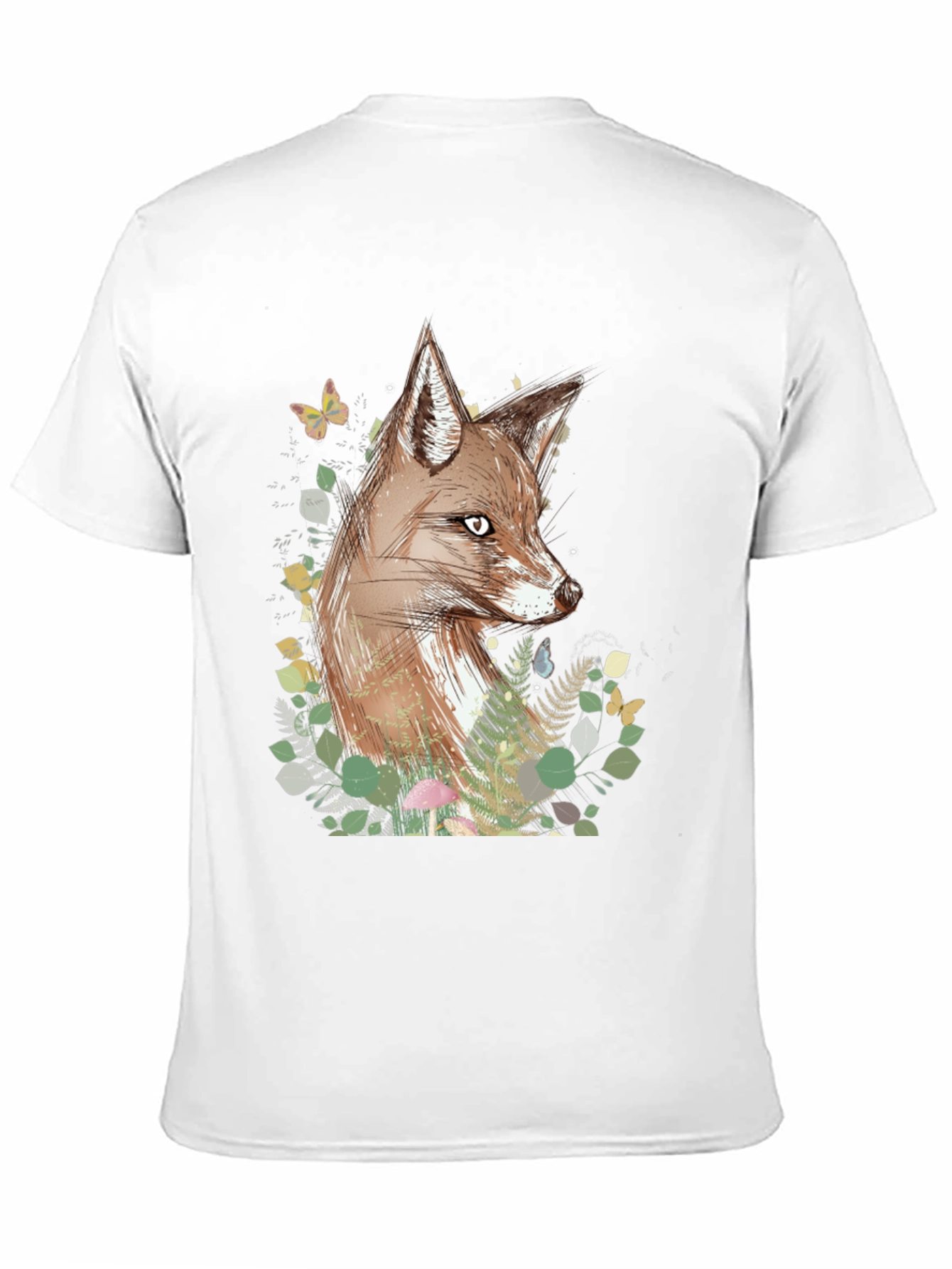 Black Fox Graphic Print Black T-Shirt view 11