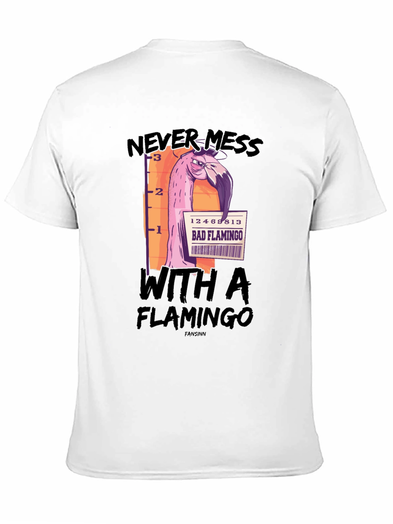 Black Bad Flamingo Graphic Tee - Mens Black T-Shirt view 11