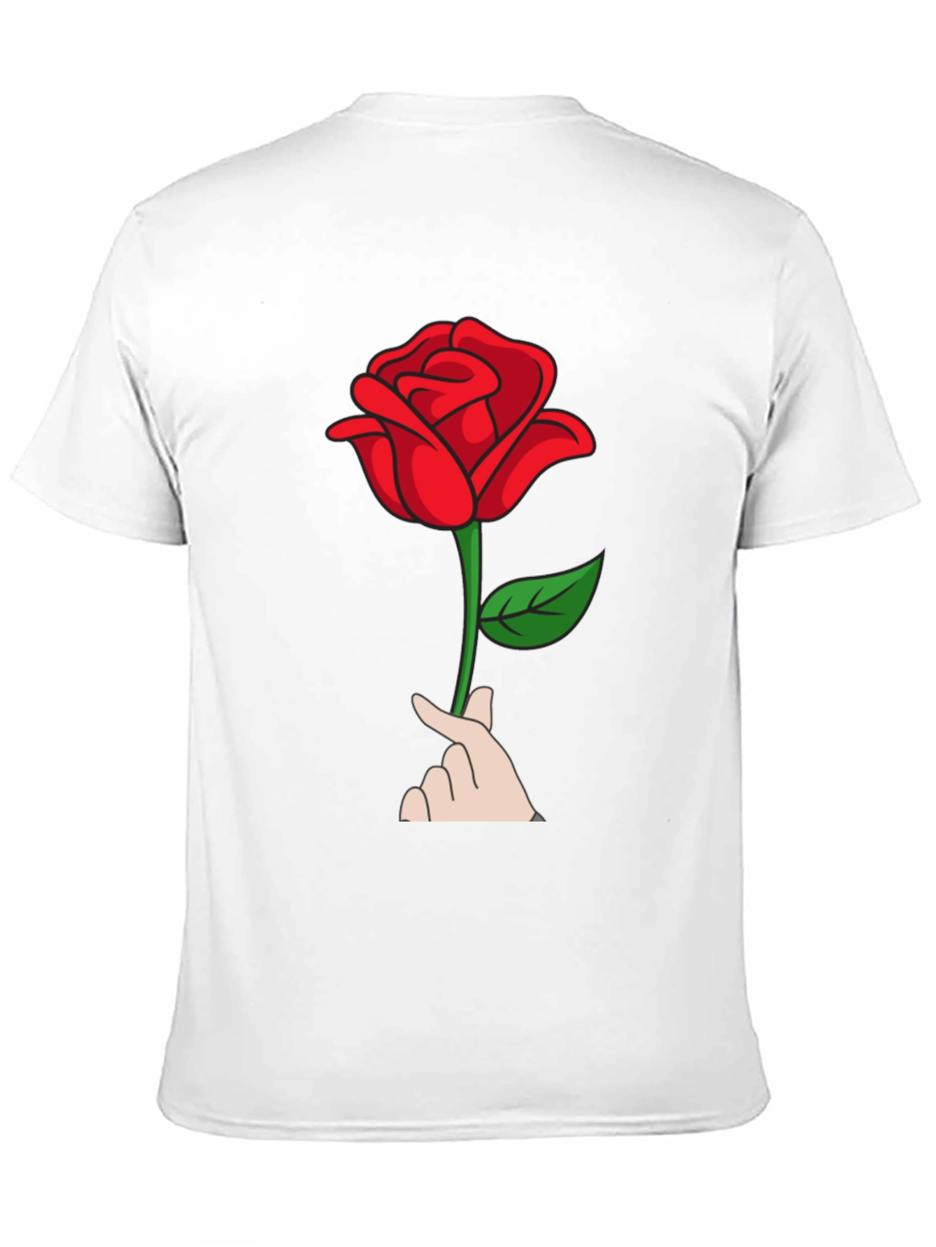 Black Rose Heart T-Shirt - Black view 11