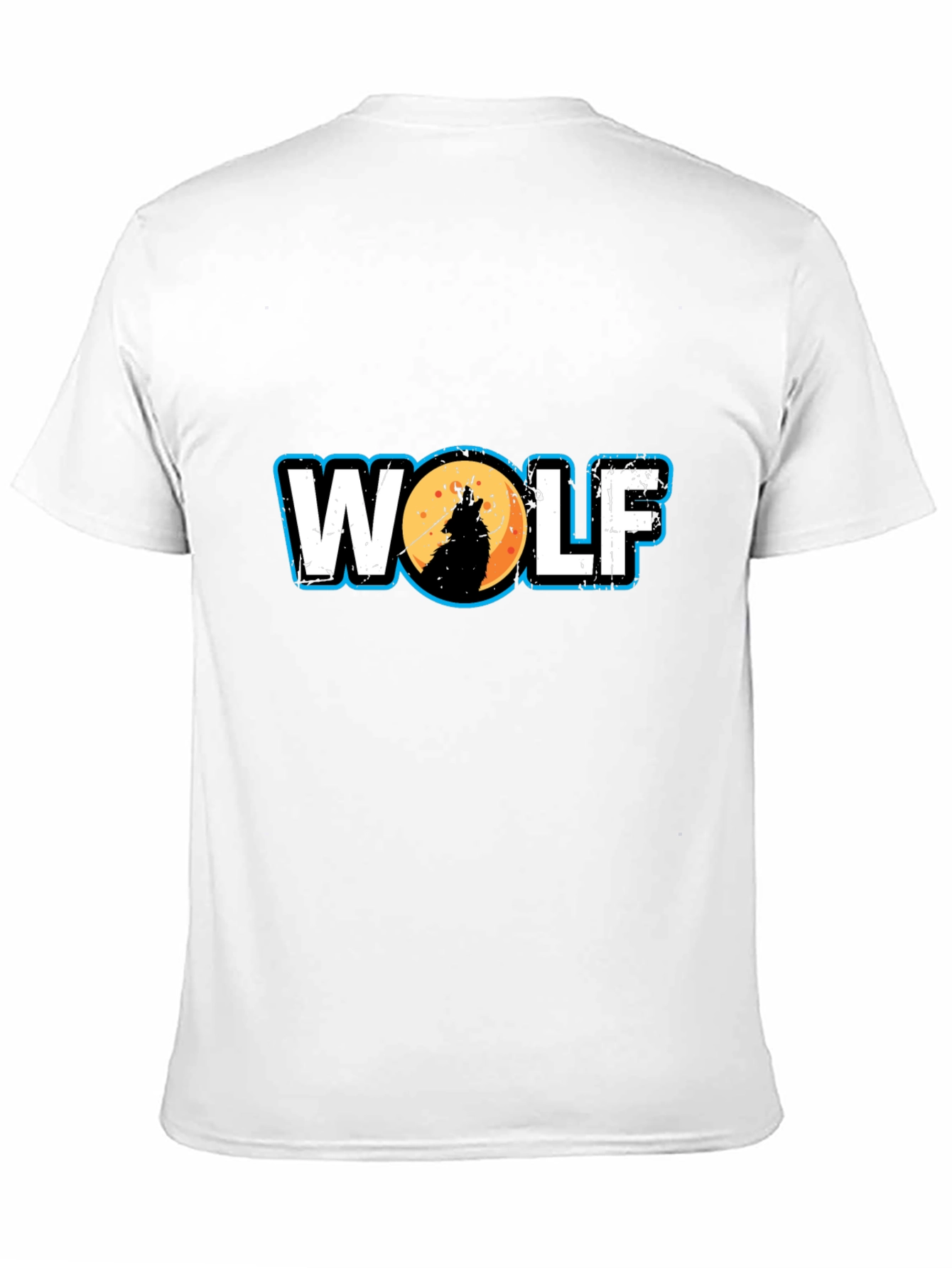 Black Wolf Silhouette Graphic Tee - Black Cotton T-Shirt view 11