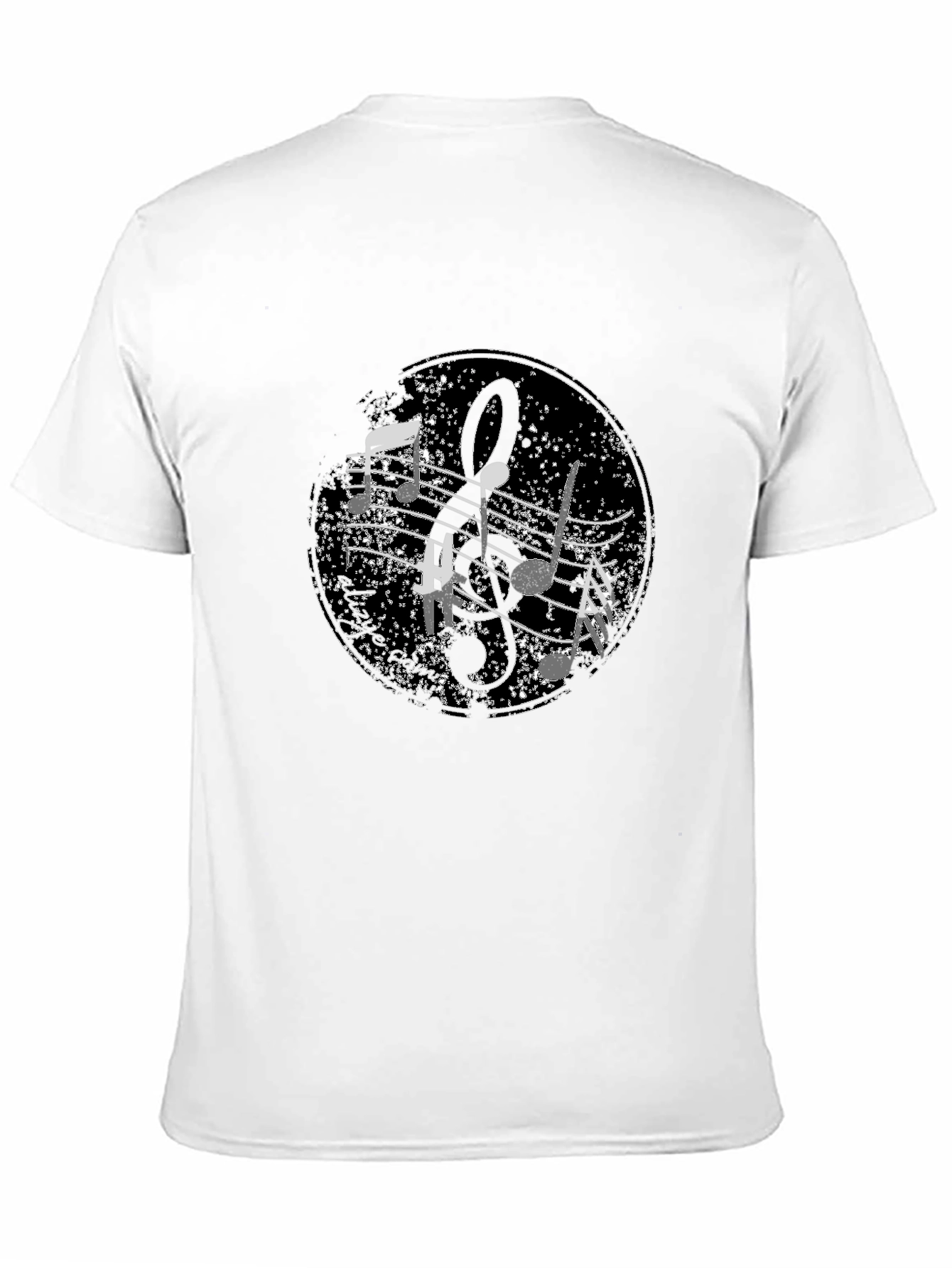 Black Musical Note Graphic Black T-Shirt view 11