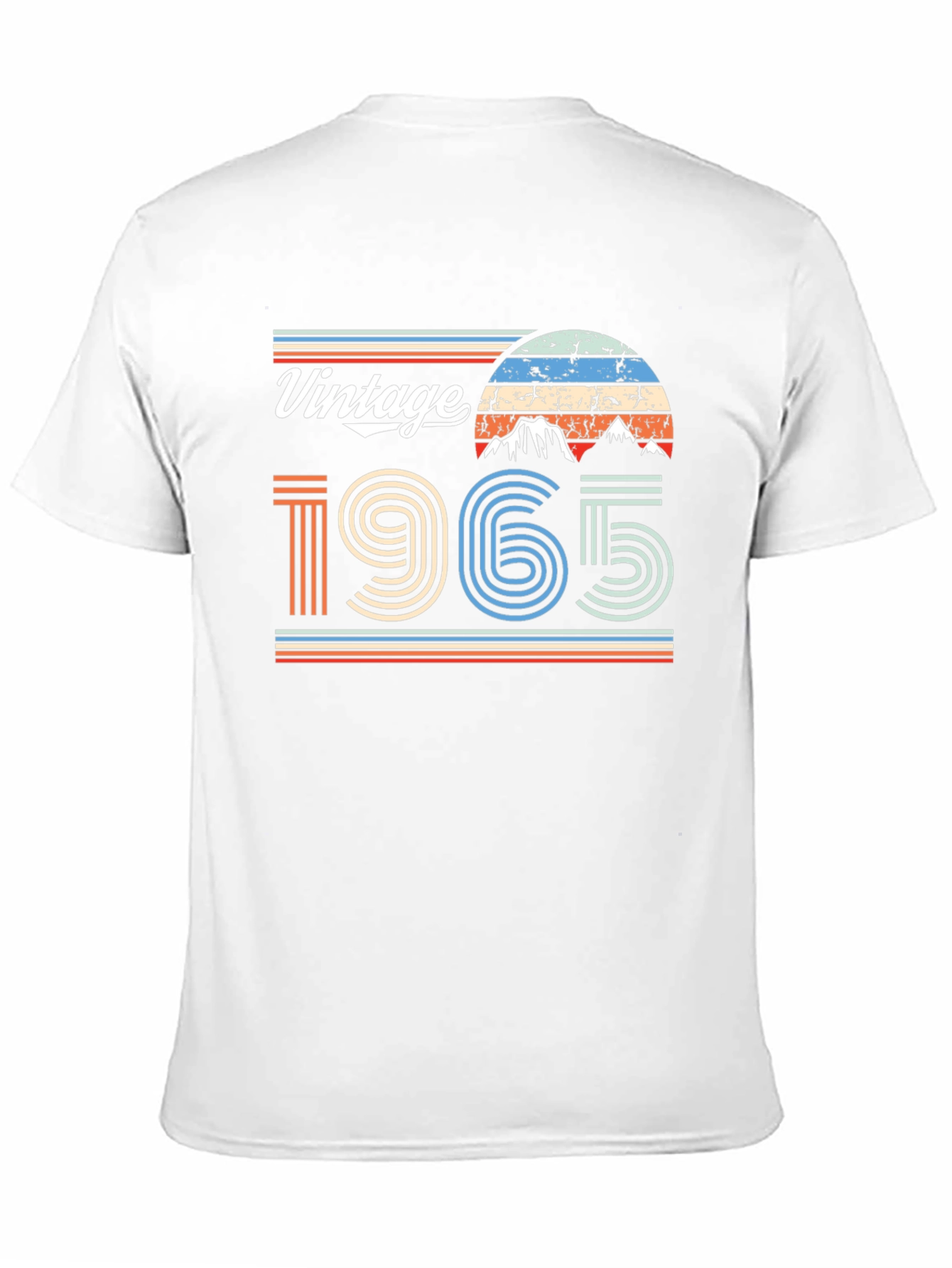 Black Vintage 1965 Retro Style T-Shirt view 11