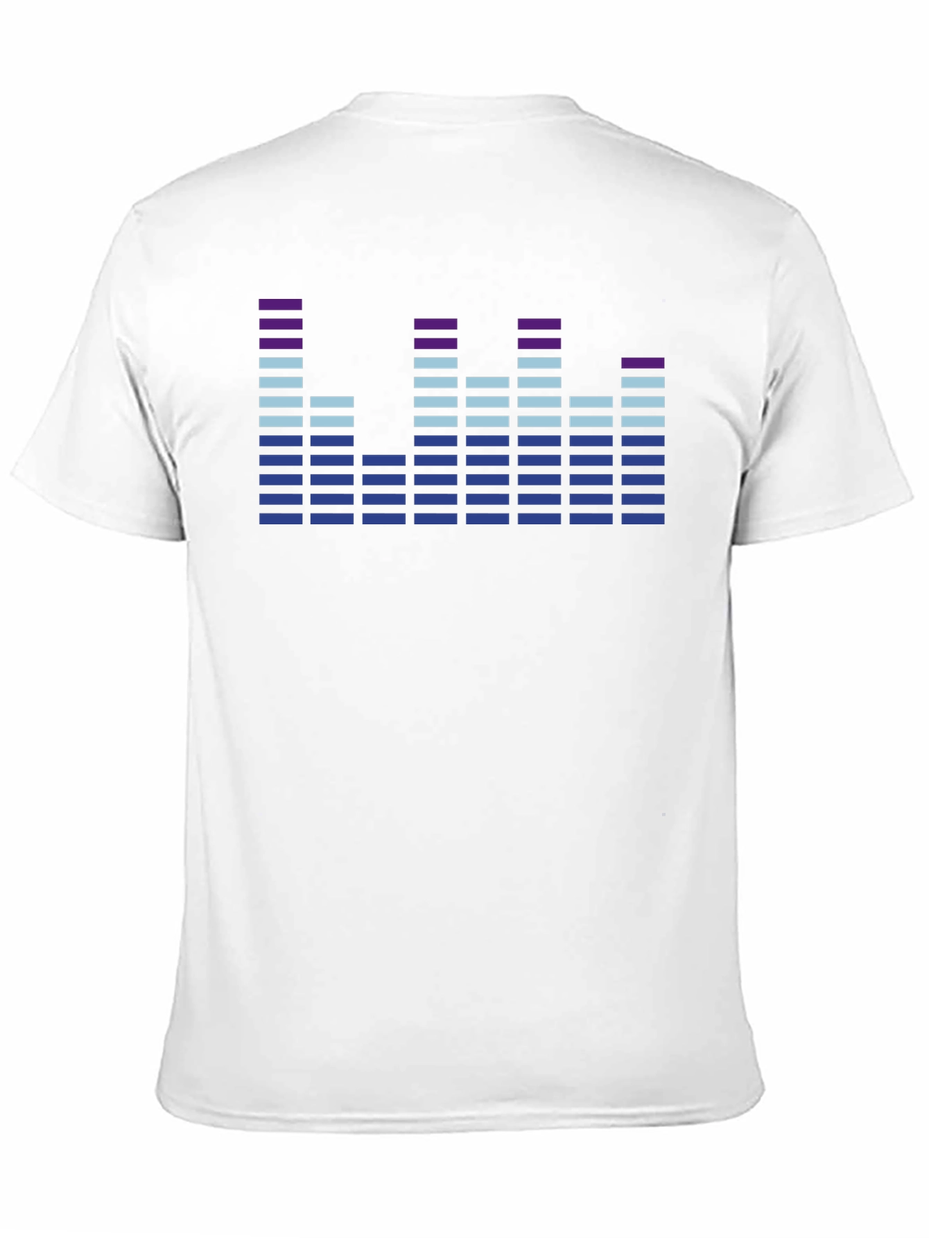 Black Sound Wave Graphic Tee - Modern Music Lover T-Shirt view 11