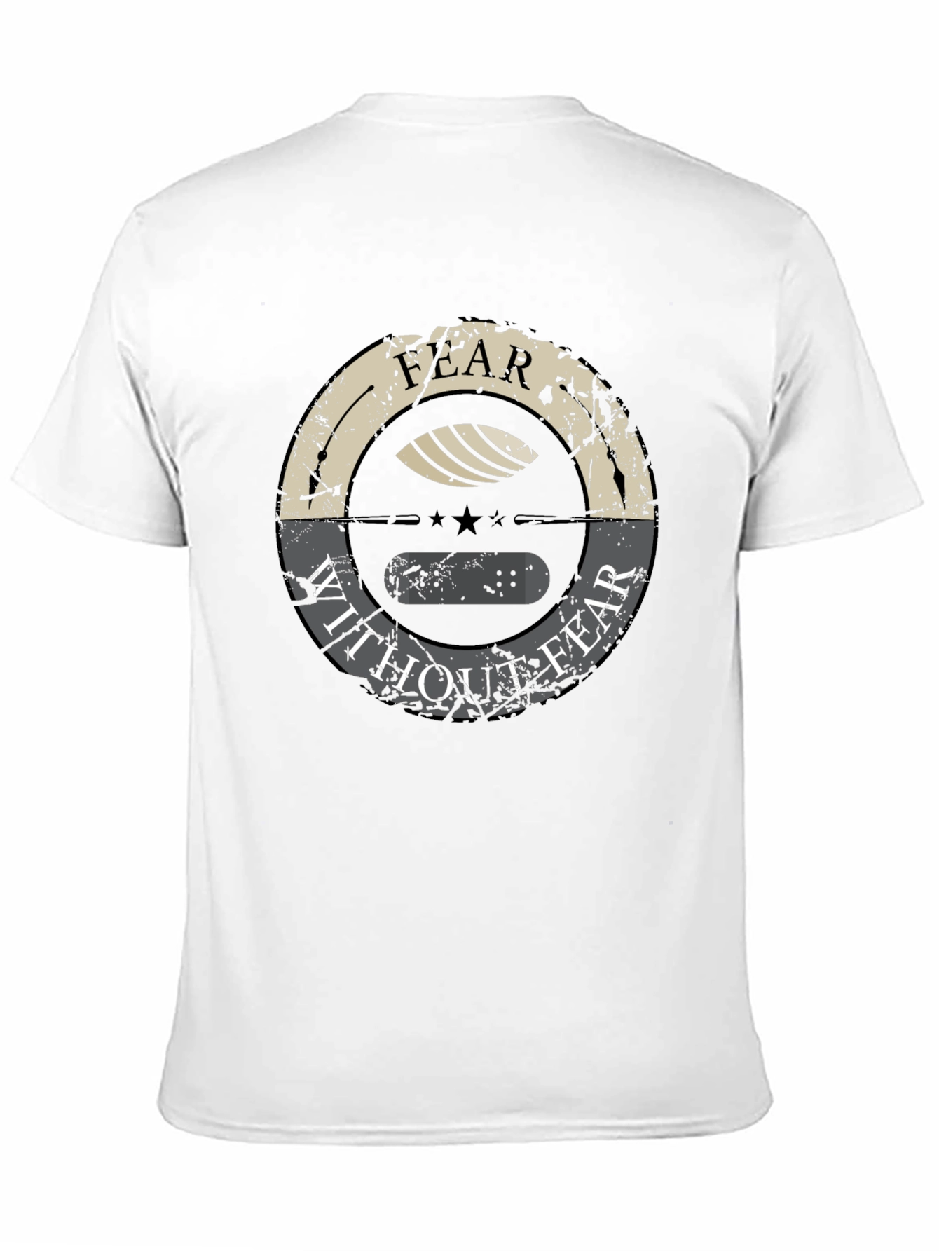 Black Fear Without Fear Graphic Tee - Premium Cotton view 11