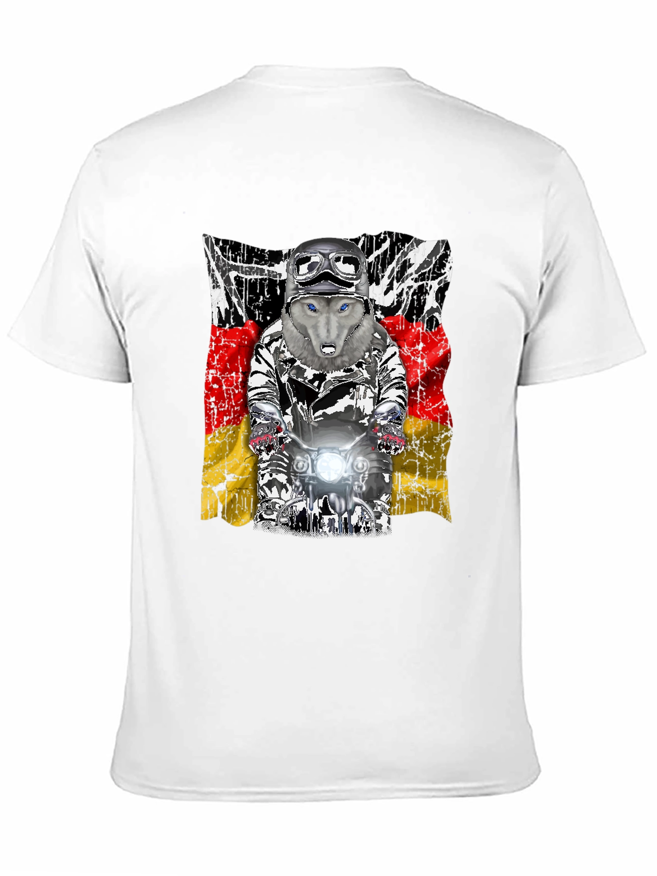 Wolf Rider T-Shirt - German Flag Design - 11