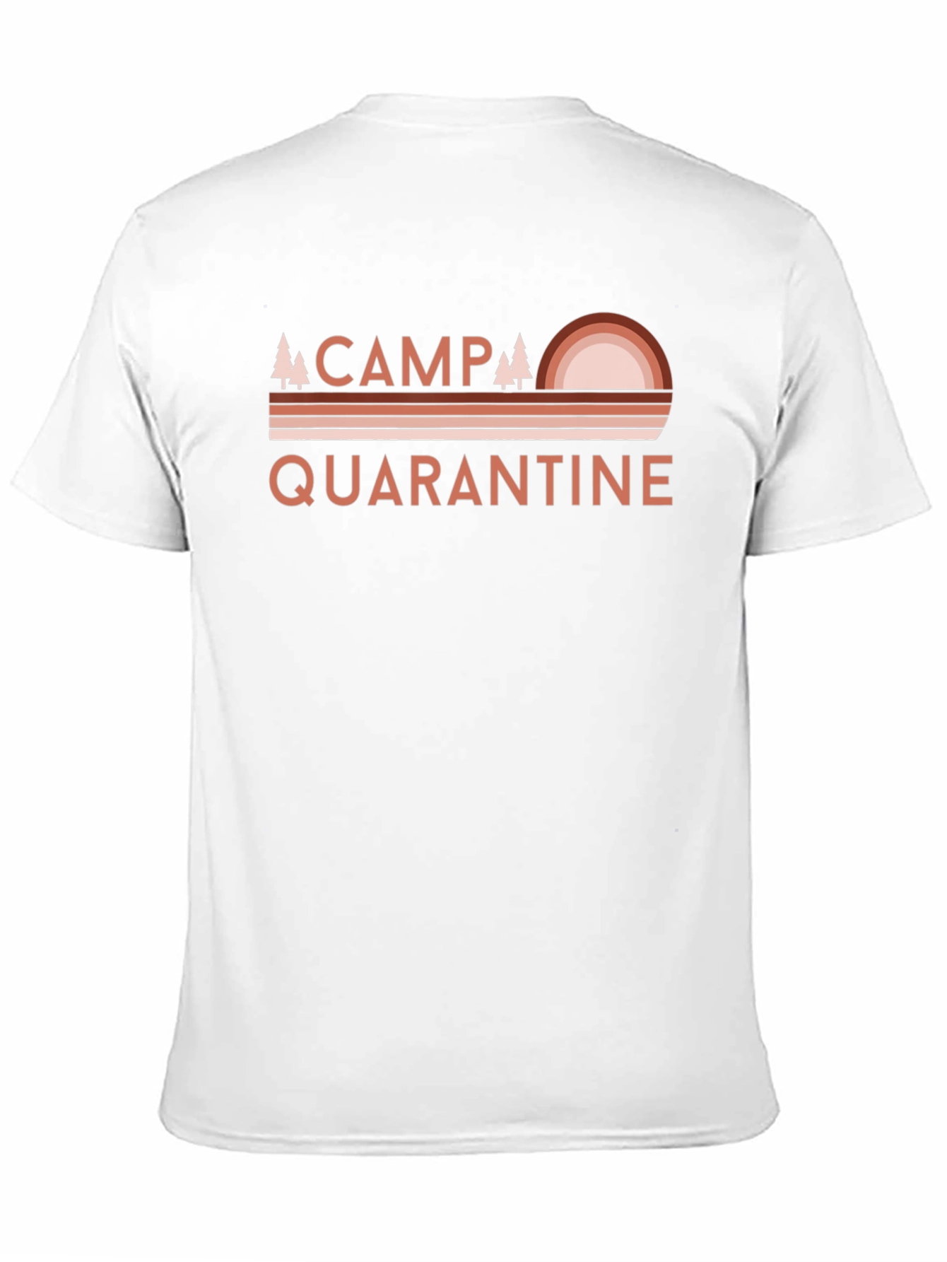 Black Camp Quarantine T-Shirt - Retro Camping Graphic Tee view 11