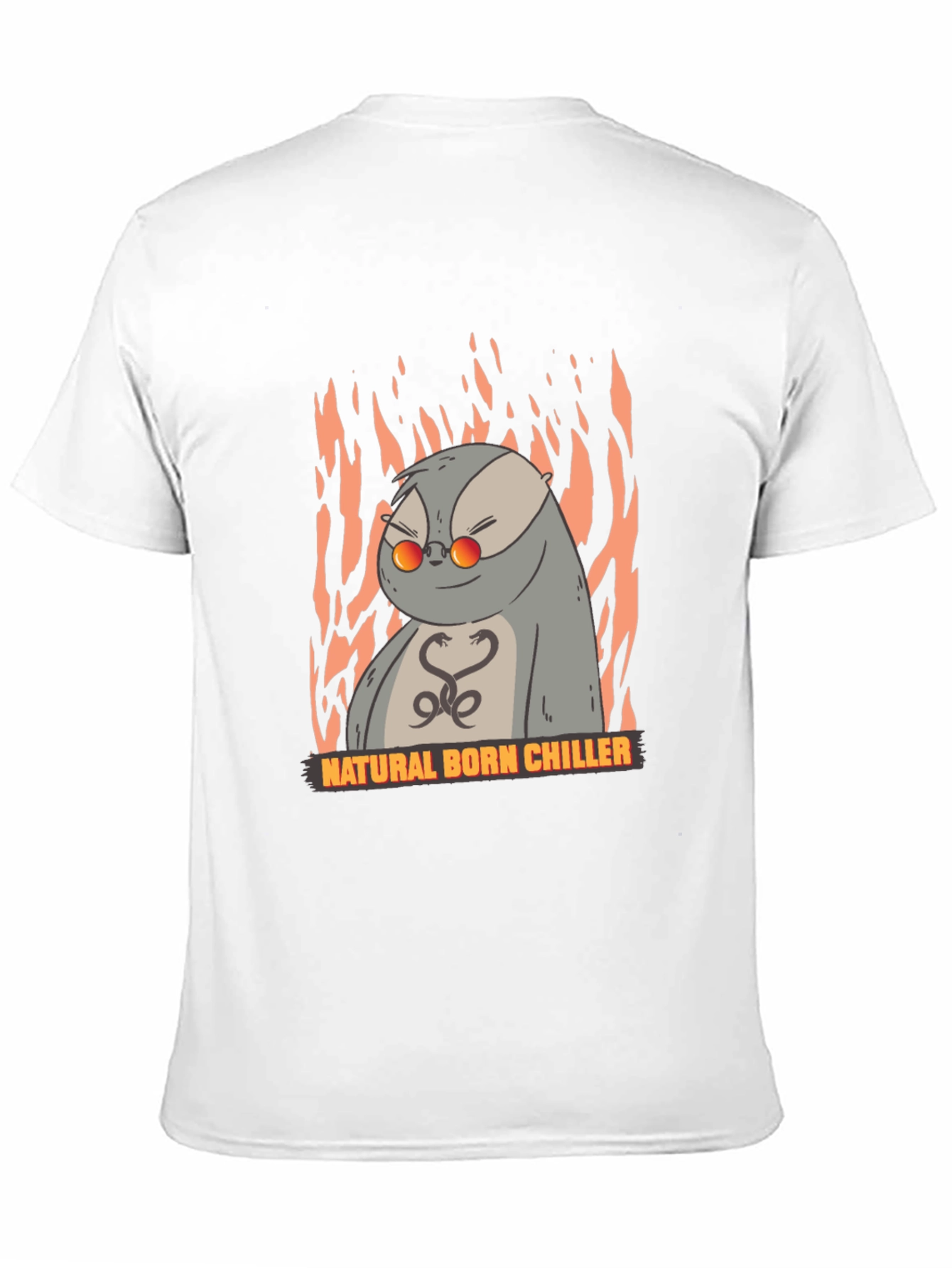 Black Natural Born Chiller Otter Graphic T-Shirt view 11