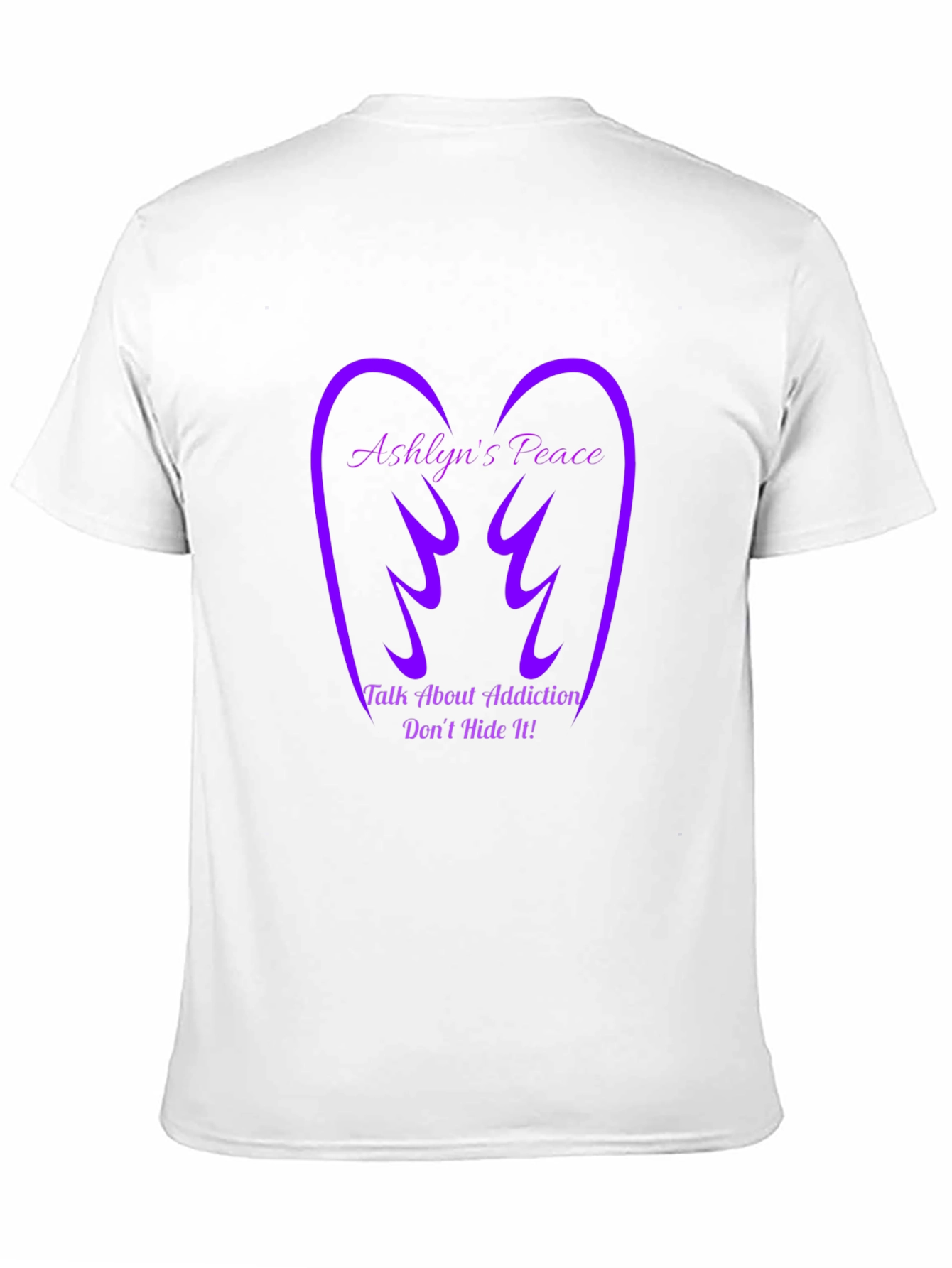 Black Ashlyn's Peace Addiction Awareness T-Shirt view 11