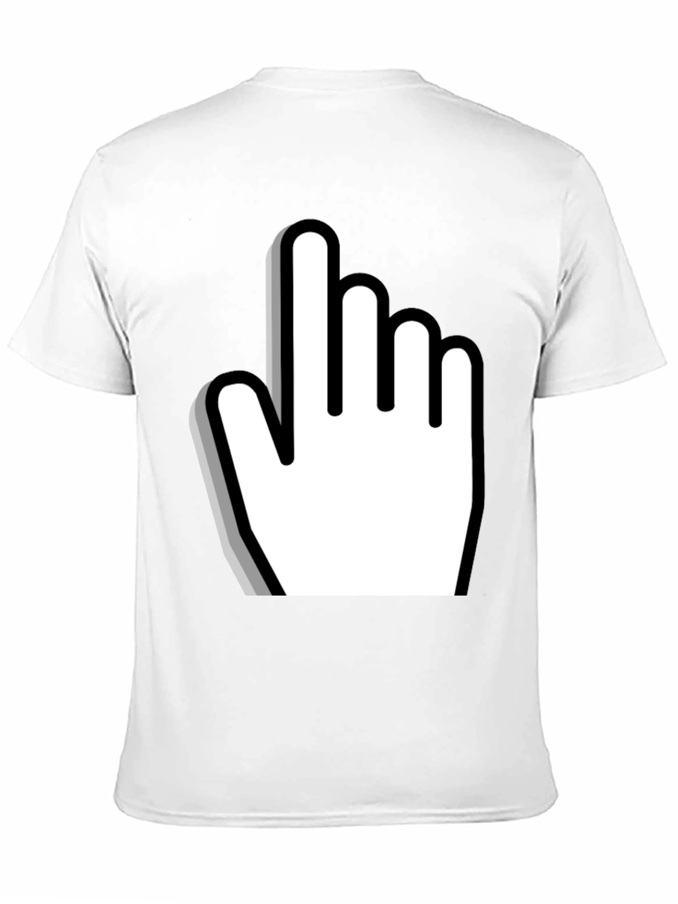 Black Pointer Graphic Tee - Novelty Design view 11