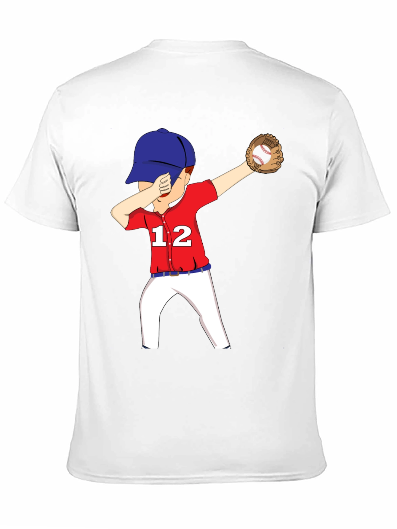 Black Dabbing Baseball Player Graphic T-Shirt view 11