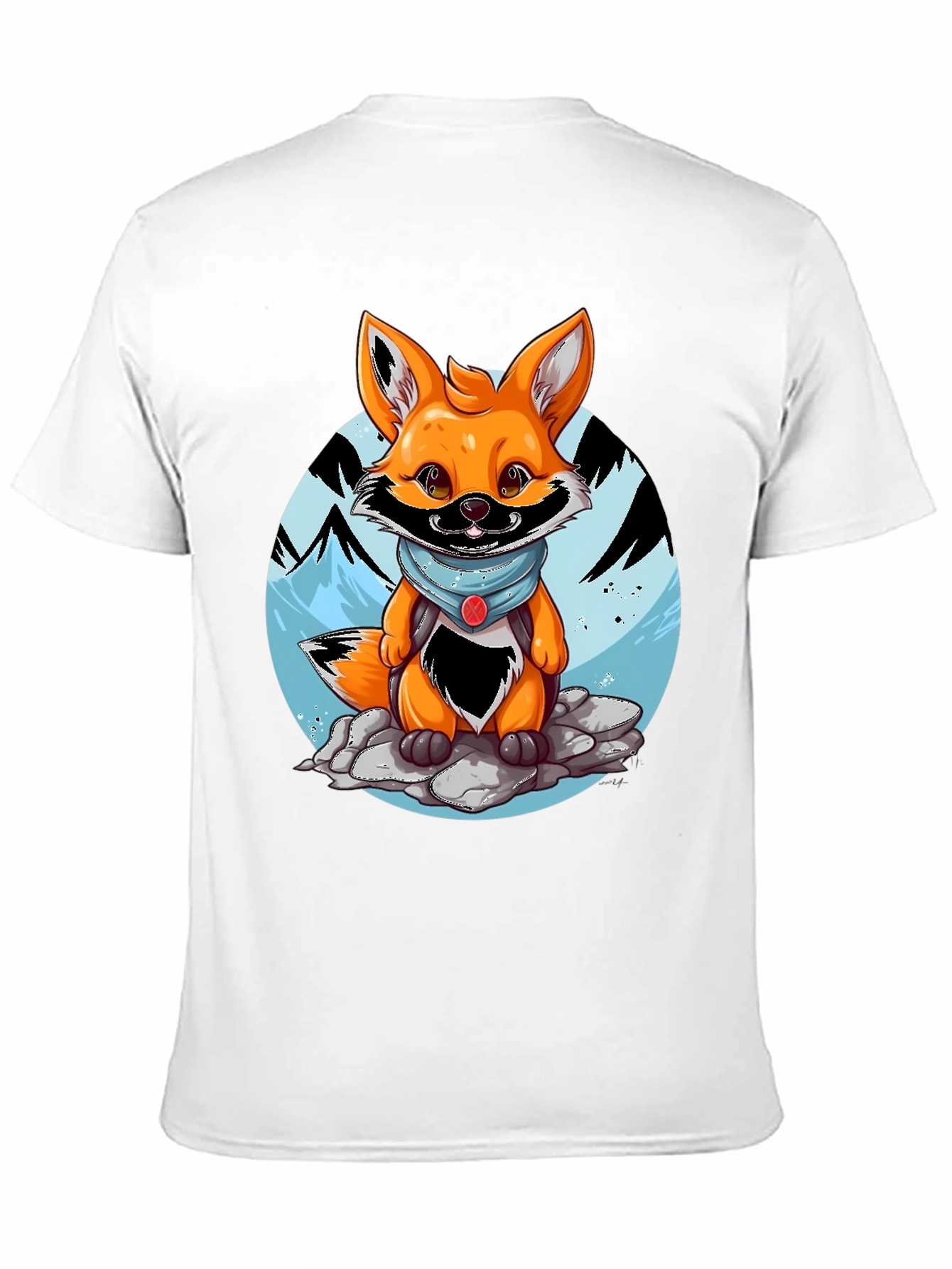 Black Cartoon Fox Graphic Tee - Adventure Ready! view 11