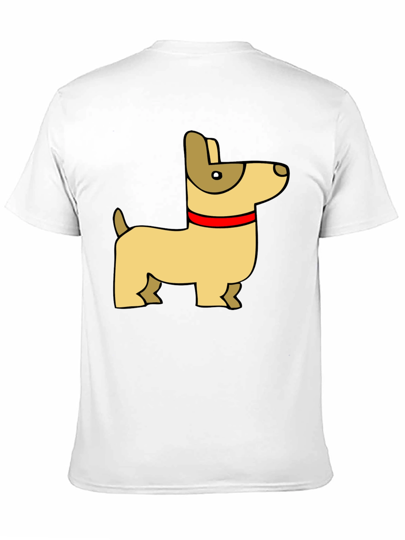 Black Cartoon Dog T-Shirt view 11