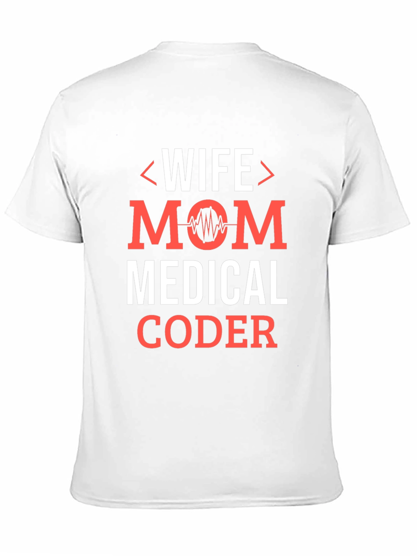 Black Wife Mom Medical Coder Graphic T-Shirt view 11