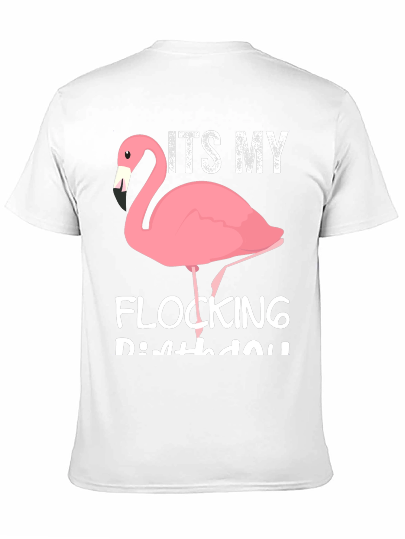 Black It's My Flocking Birthday T-Shirt view 11