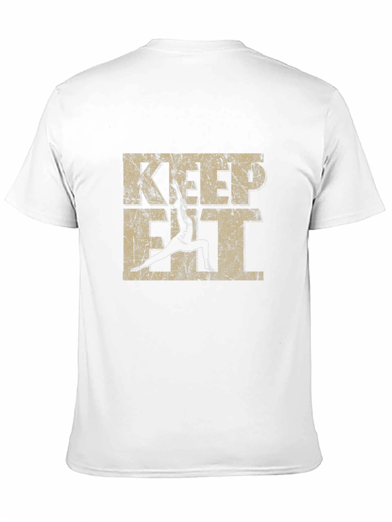Black Keep Fit Graphic Tee - Motivational Workout Shirt view 11