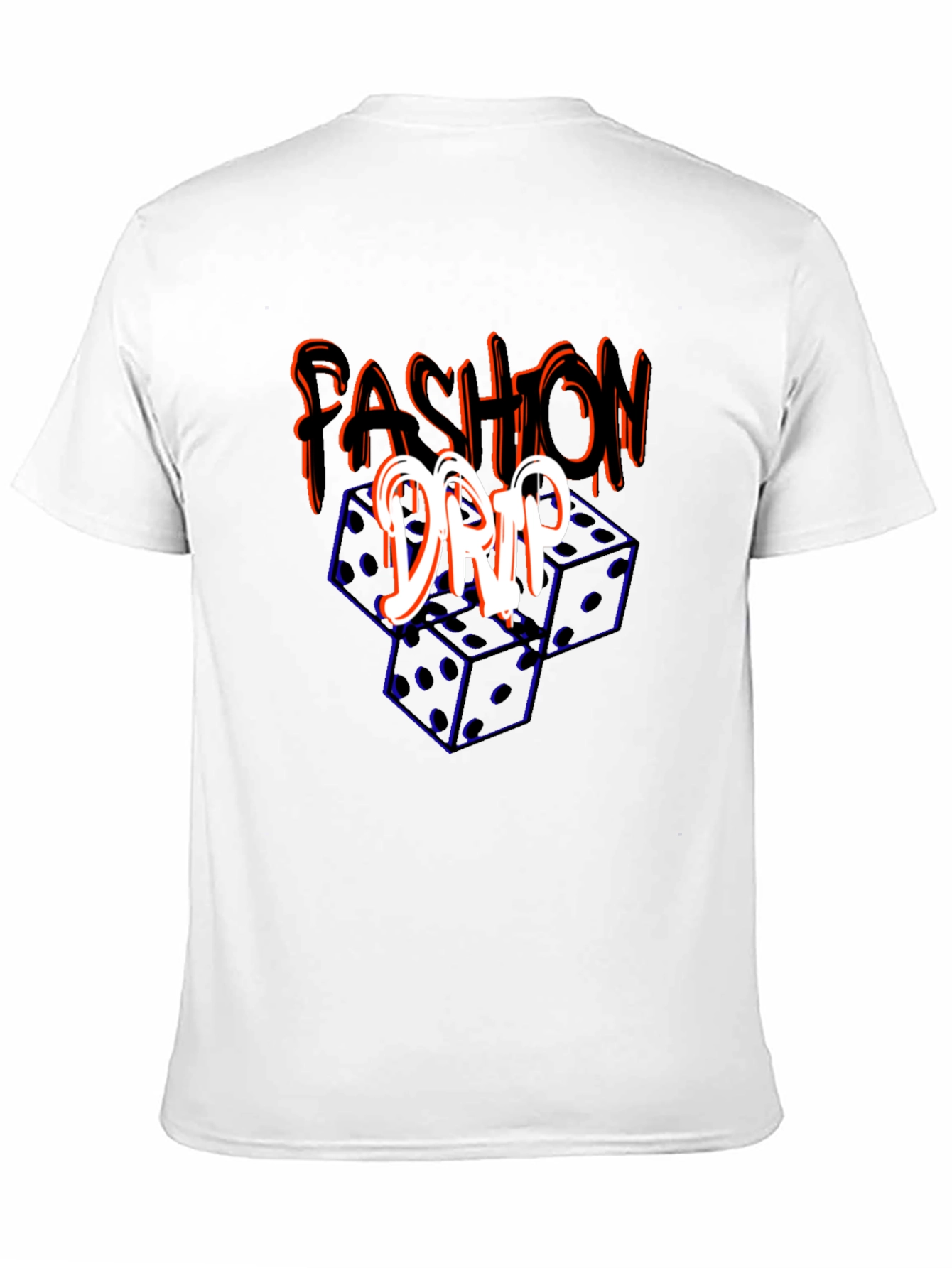 Black Fashion Drip Dice Graphic Tee view 11