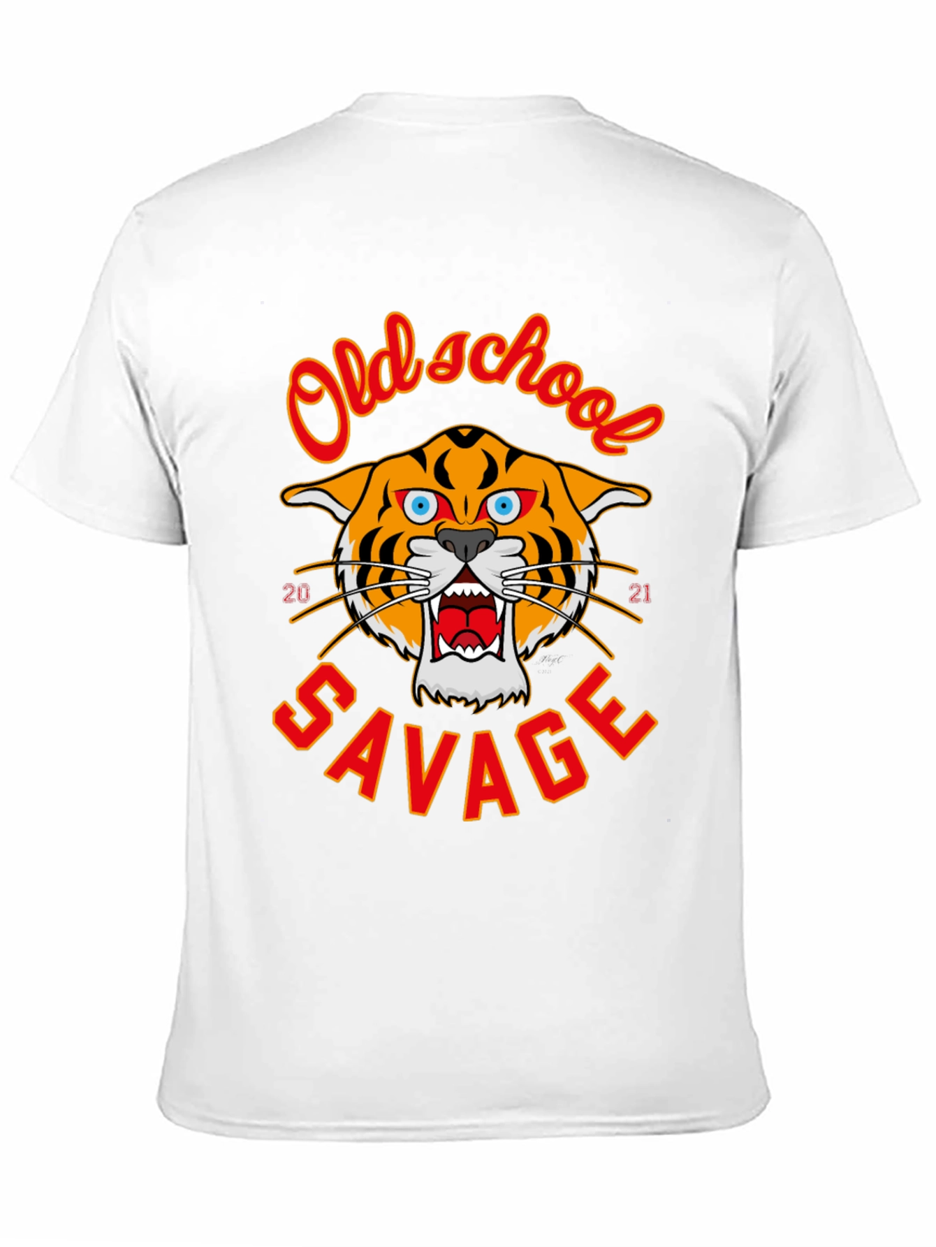 Black Old School Savage Graphic Tee view 11