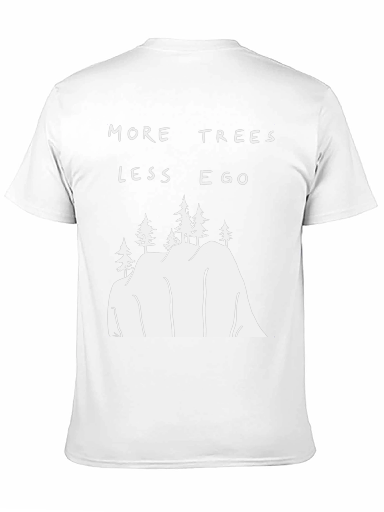 Black More Trees Less Ego Graphic Tee - Unisex view 11