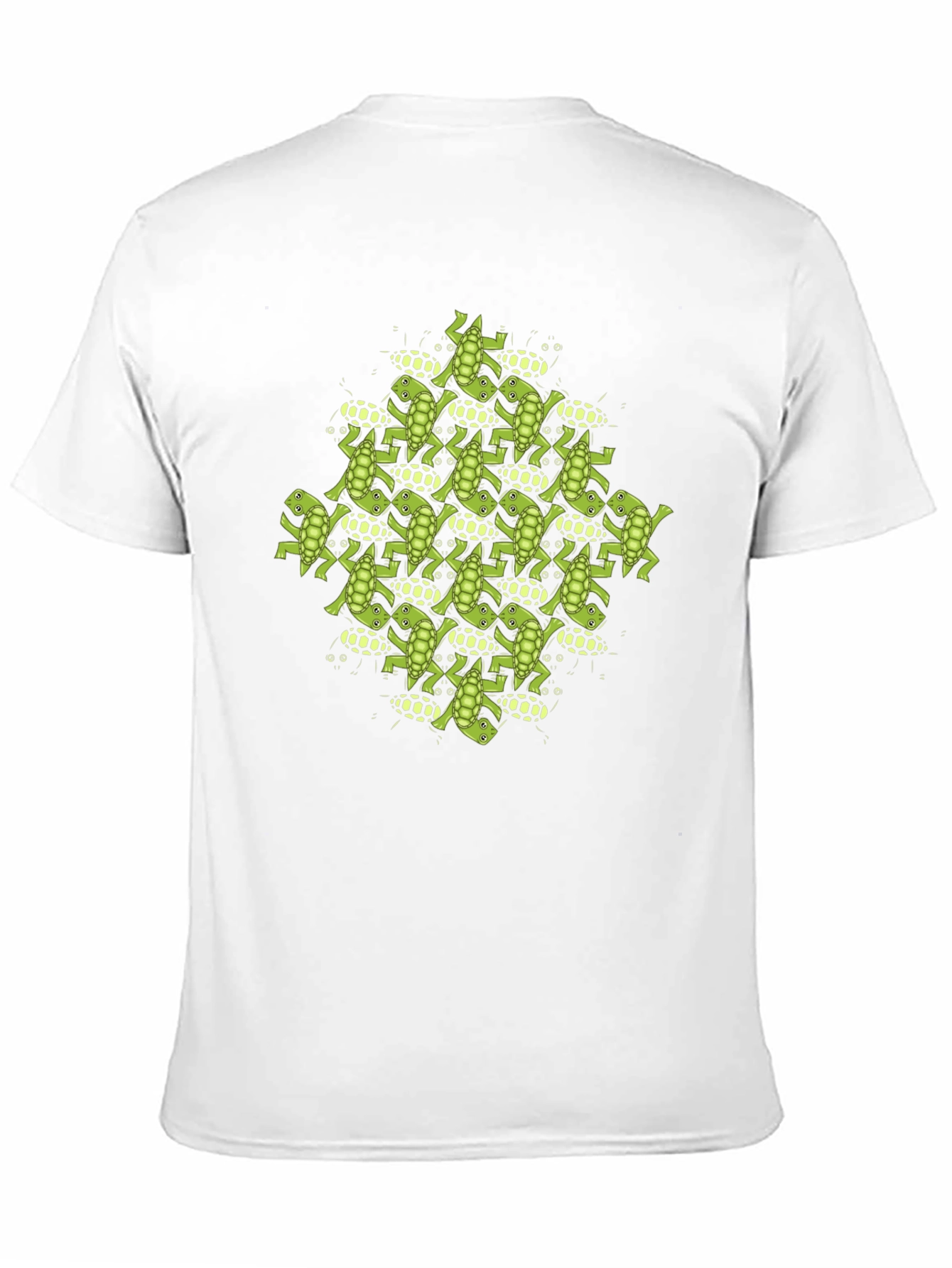 Black Frog Tessellation Print T-Shirt view 11