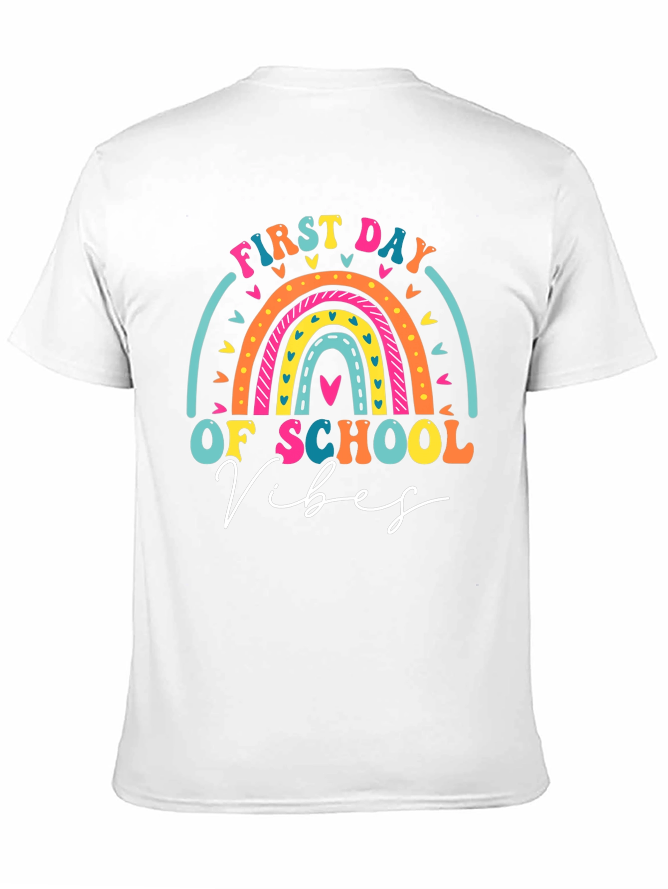 First Day of School Vibes Rainbow T-Shirt - 11