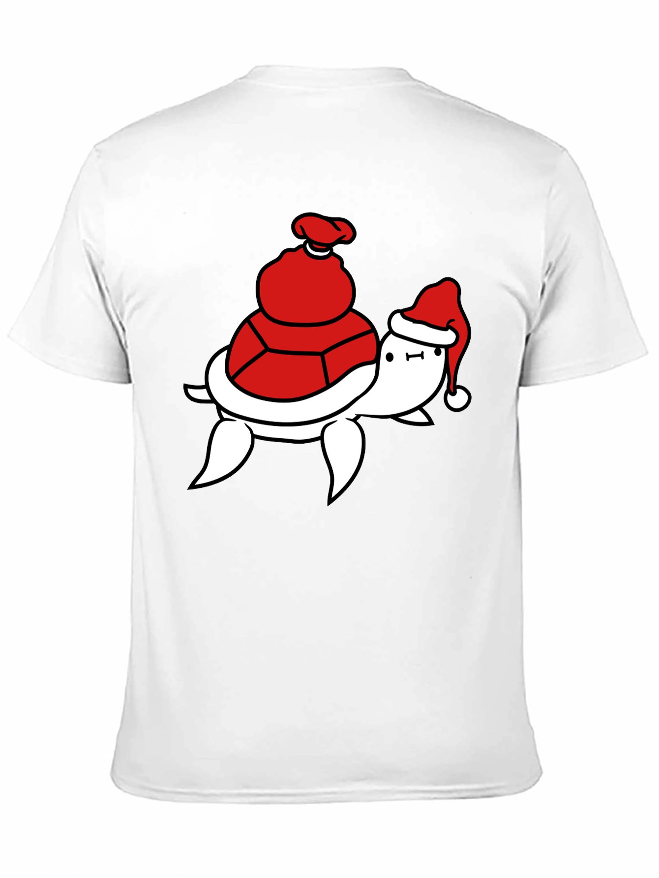 Black Festive Turtle T-Shirt - Holiday Ready view 11
