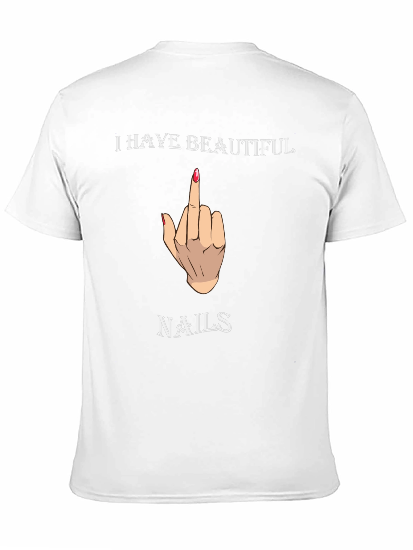 Black Beautiful Nails Graphic Tee - Funny T-Shirt view 11