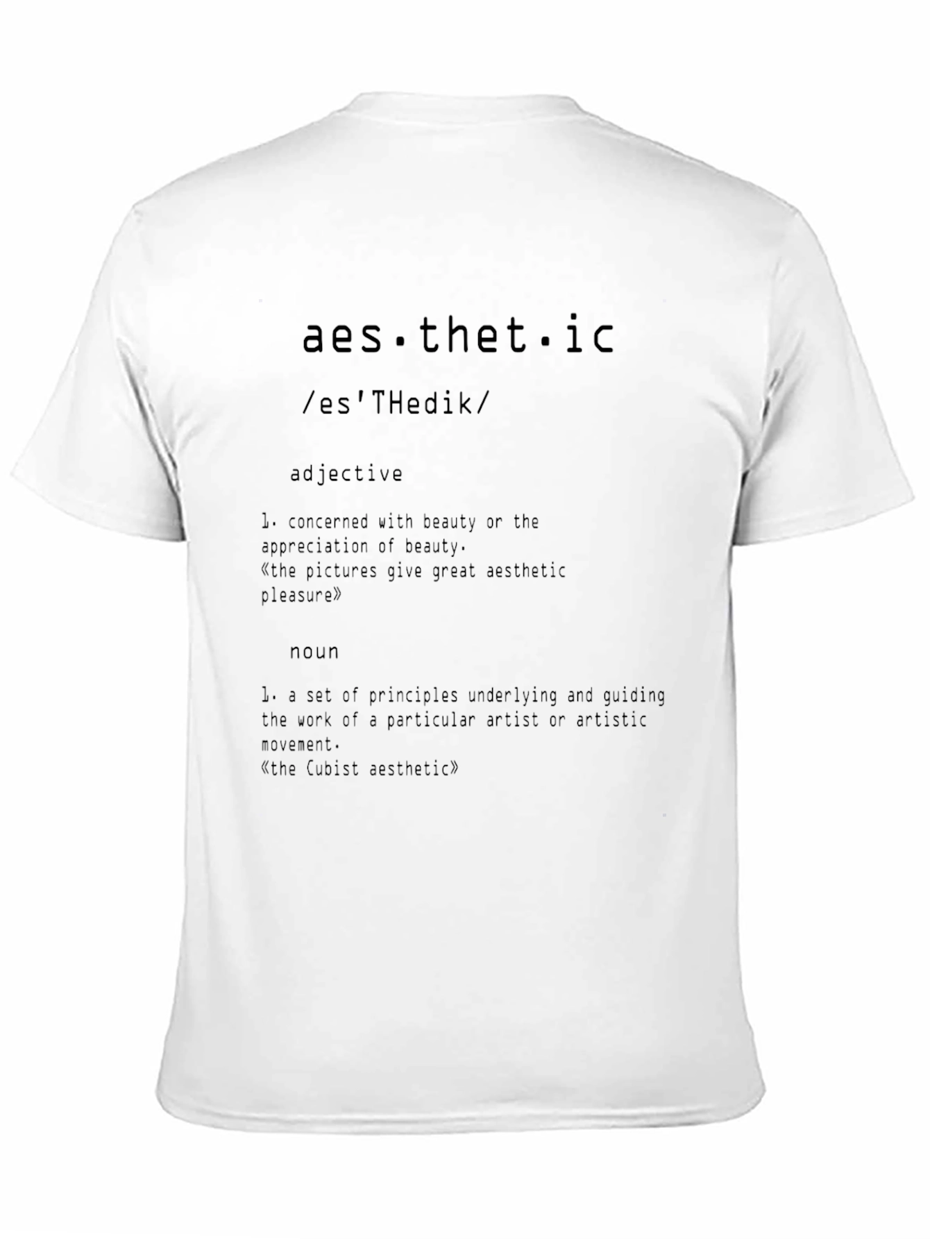Black Aesthetic Definition Graphic Tee - Stylish & Unique view 11