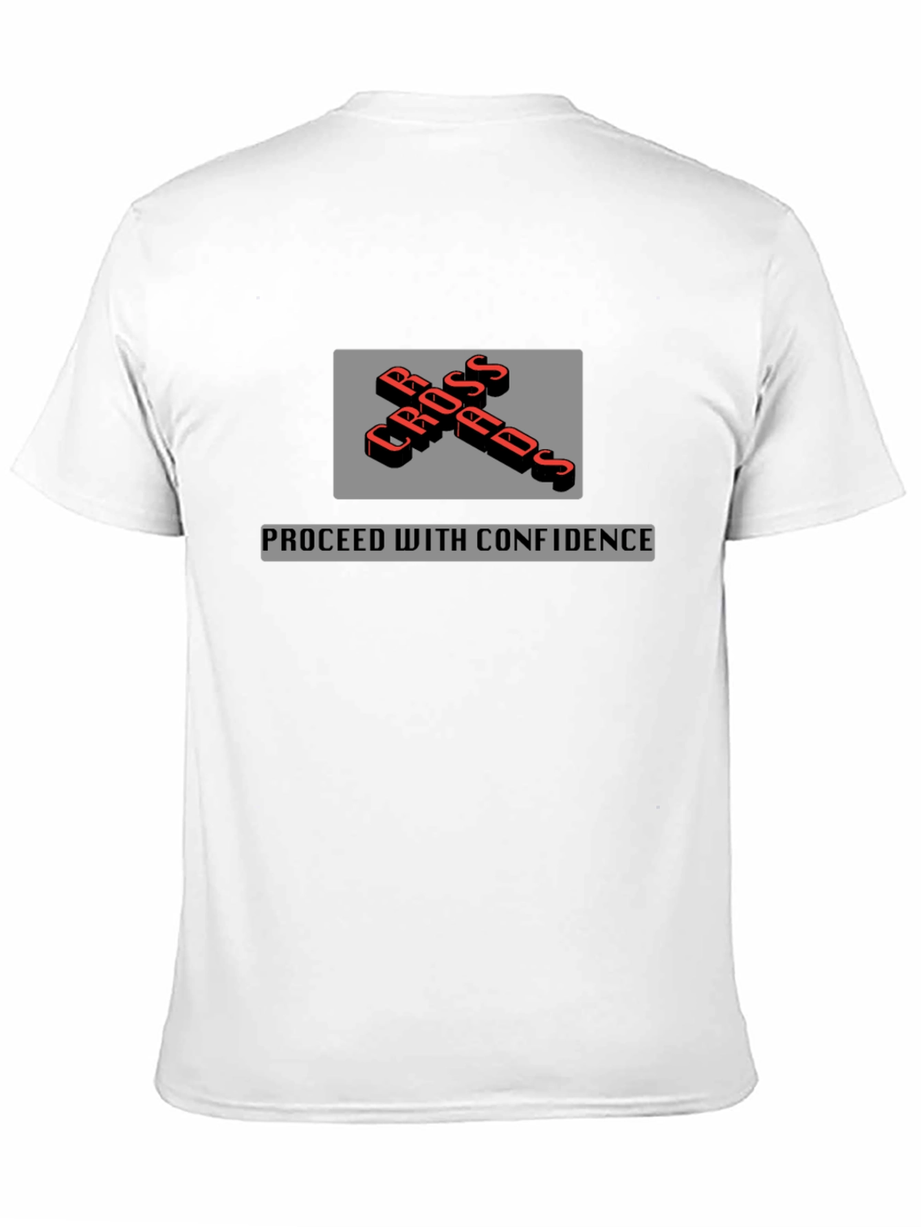Crossroads T-Shirt - Proceed with Confidence - Black - 11