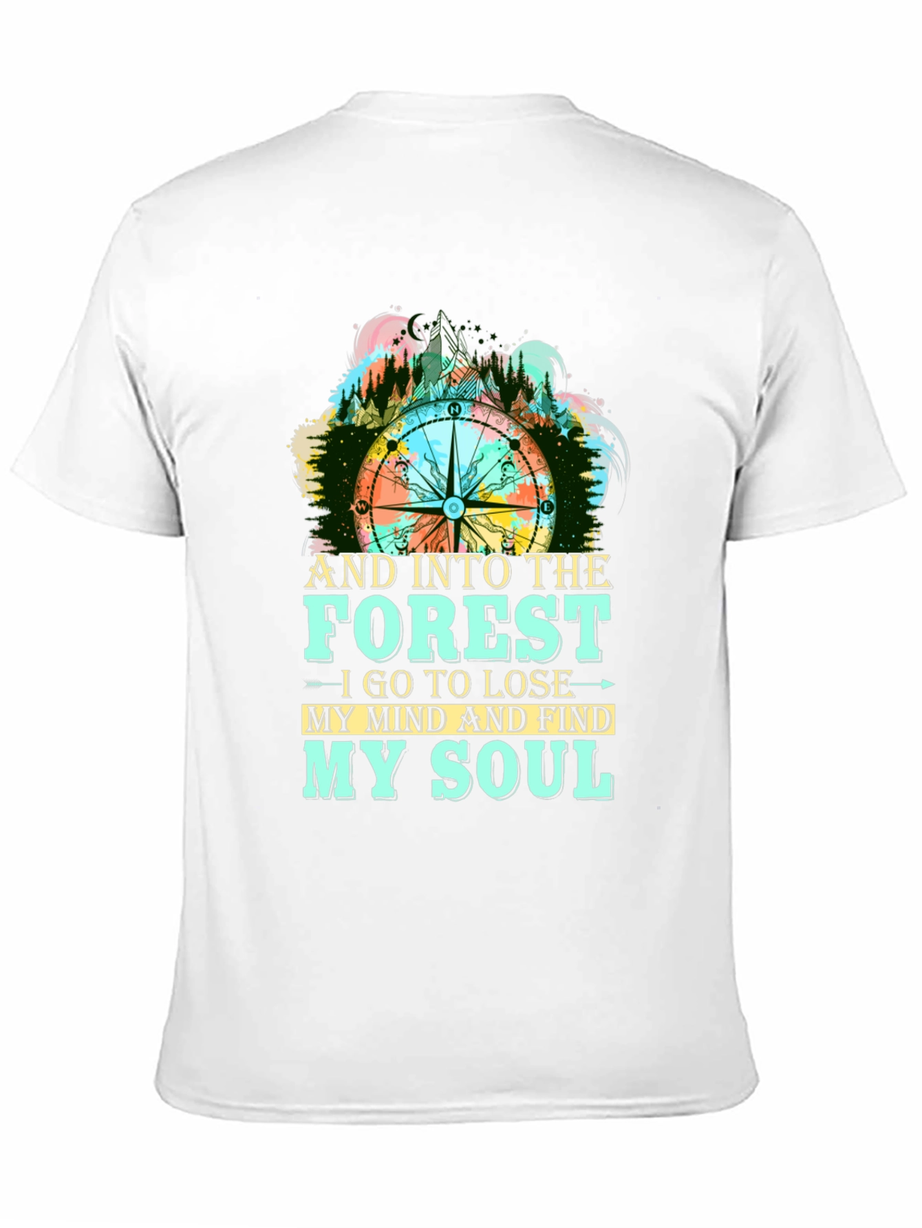 Black Forest Compass Graphic T-Shirt view 11