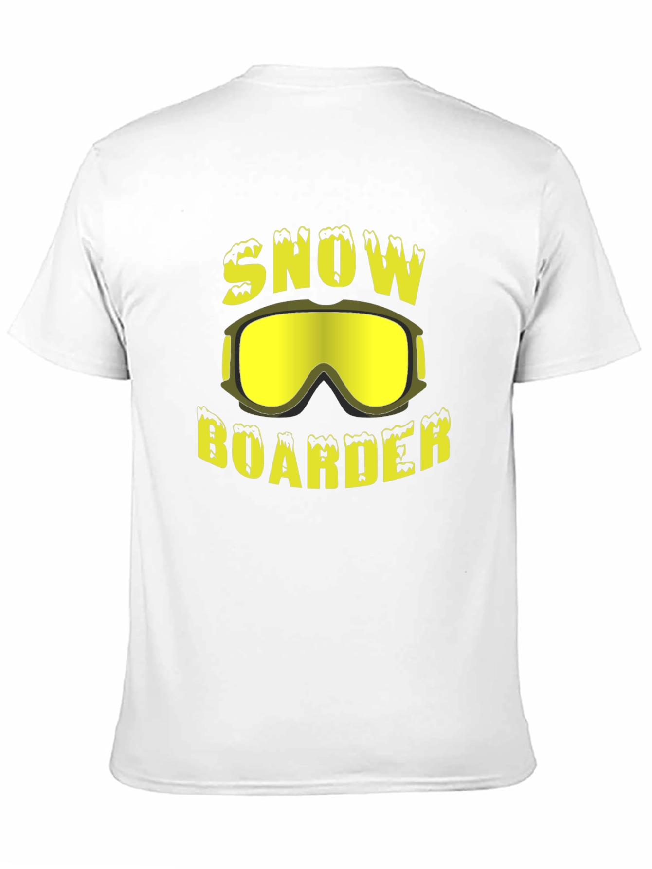 Black Snowboarder Graphic Tee - Black Cotton T-Shirt view 11