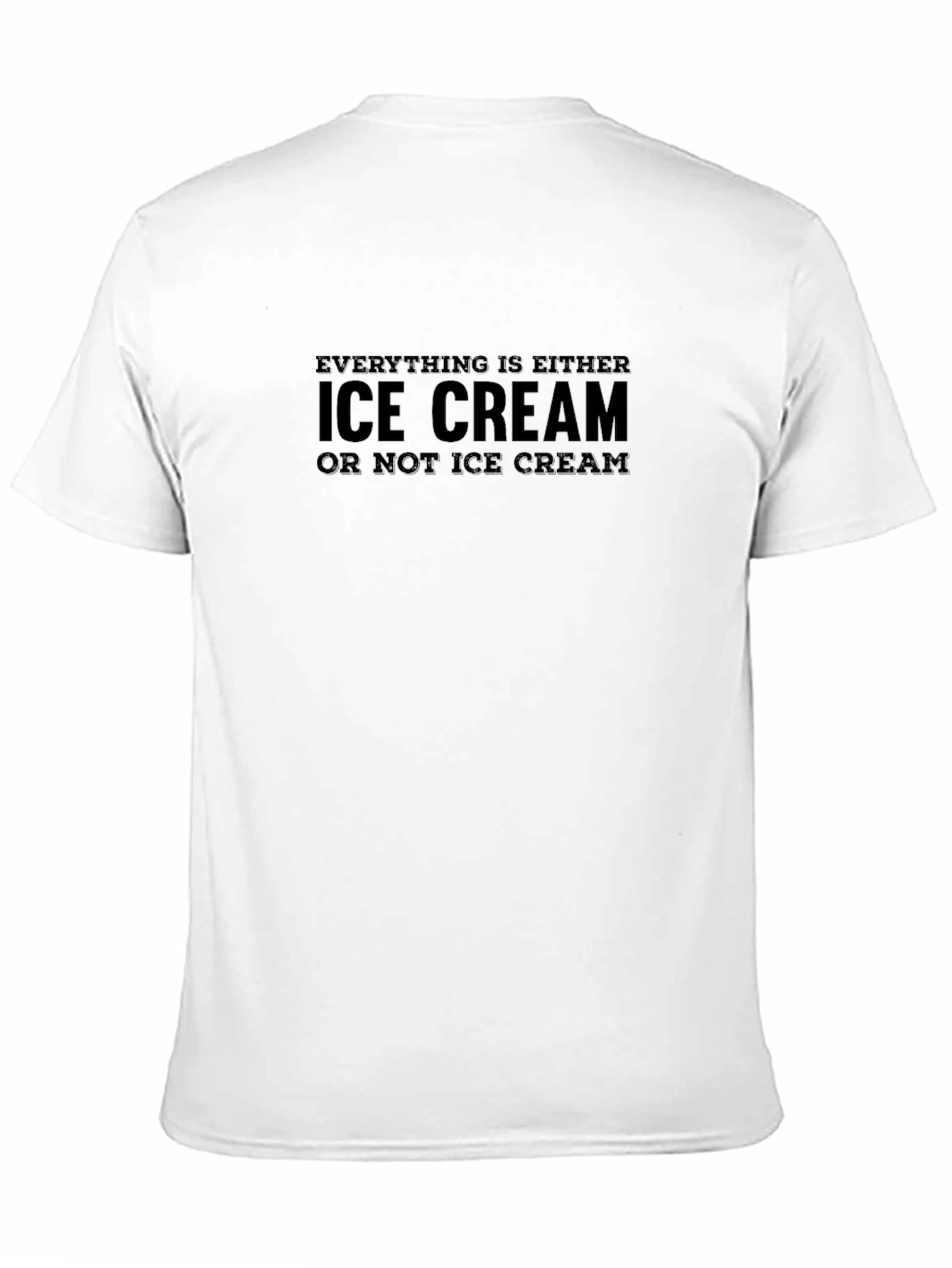 Black Ice Cream Graphic Tee - Funny Novelty Shirt view 11