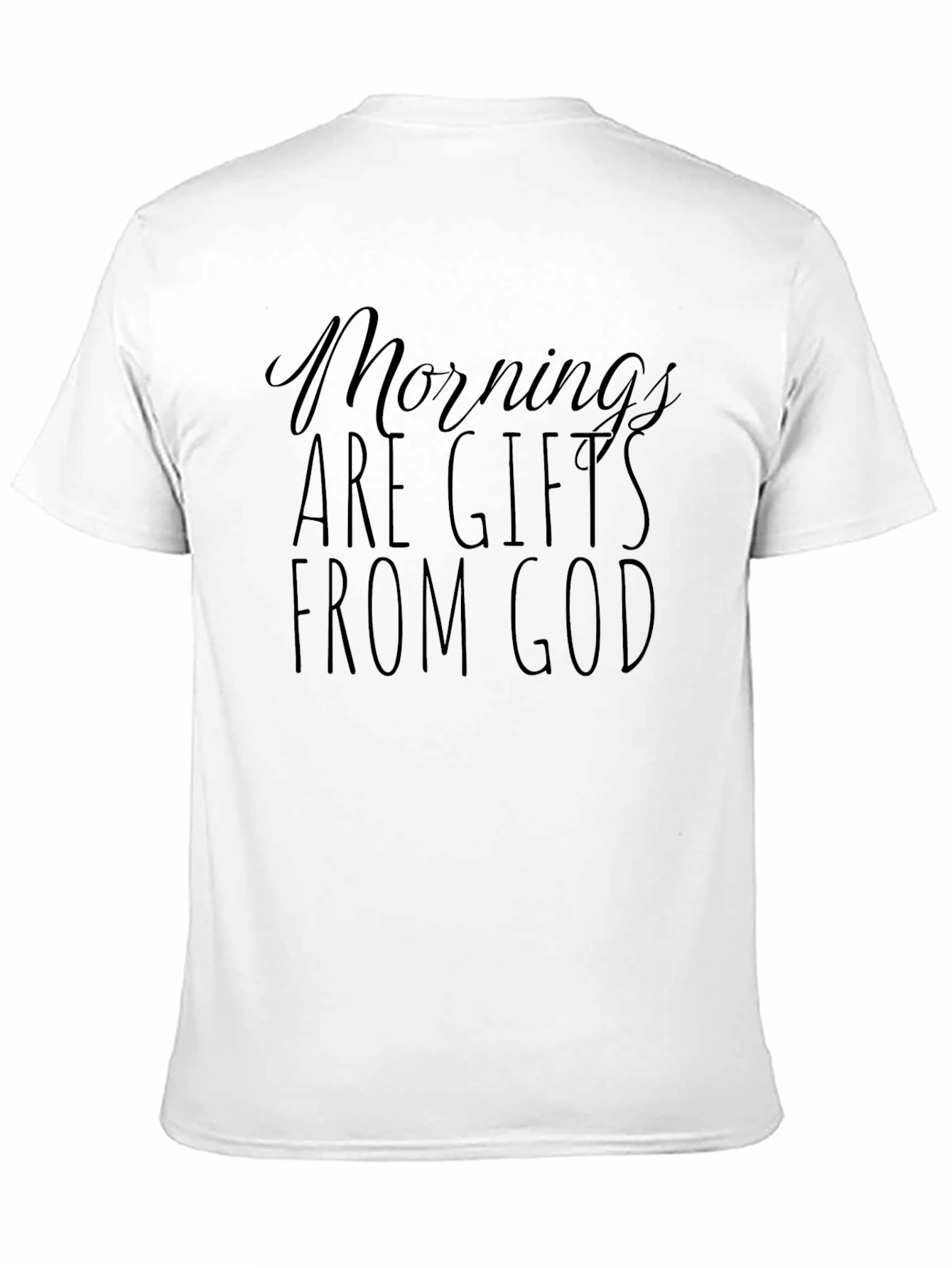 Black Mornings are Gifts from God T-Shirt - Black view 11