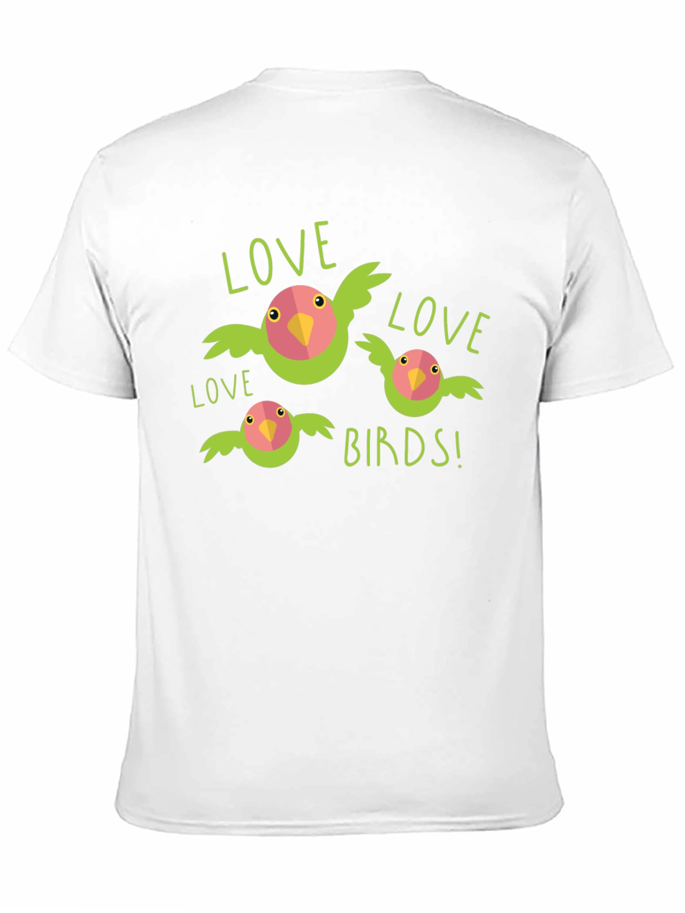Black Love Birds Black T-Shirt view 11