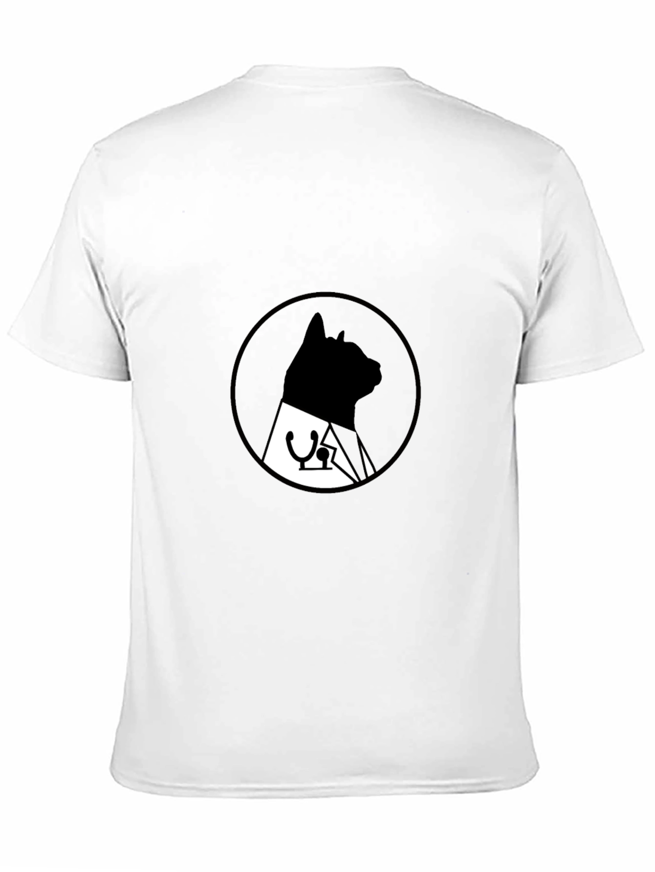 Black Vet Cat Black T-Shirt - Unique Doctor Cat Design view 11